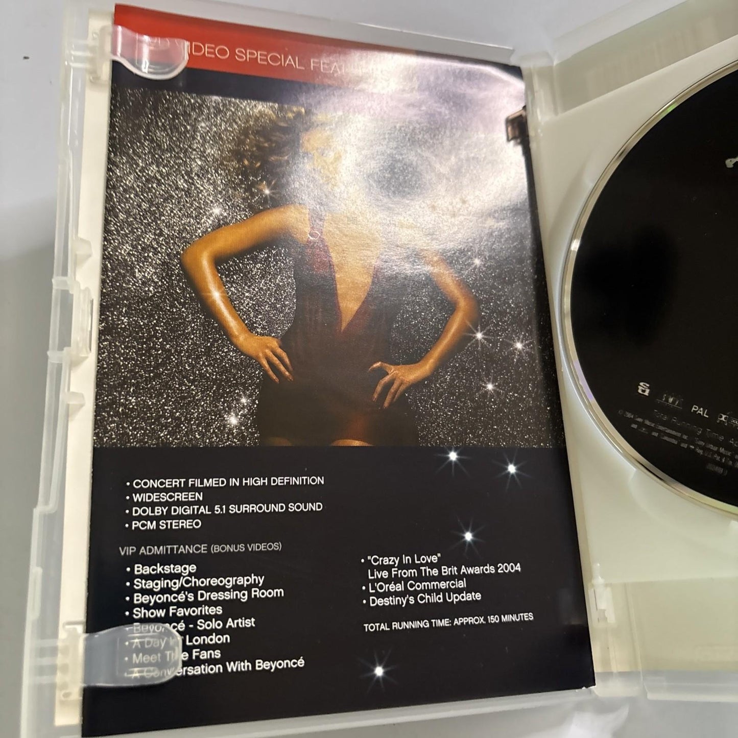 Beyonce - Live At Wembley (DVD + CD, 2003) All Regions