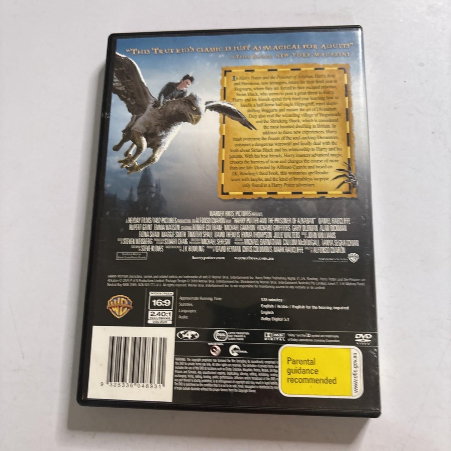 Harry Potter and the Prisoner of Azkaban (DVD, 2004)  Region 4