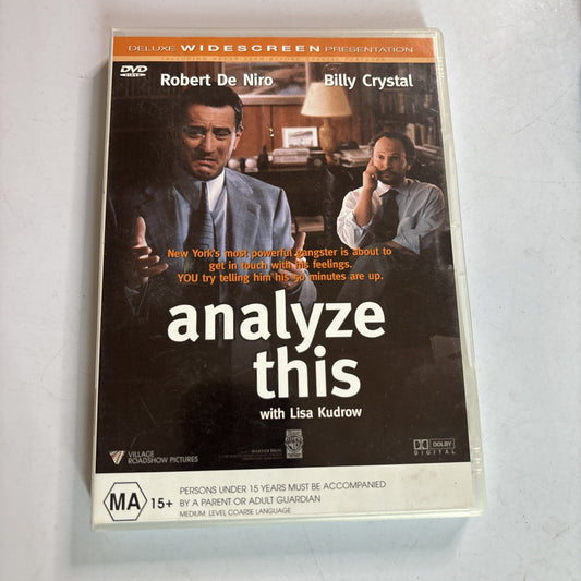 Analyse This (DVD, 1999) Robert De Niro, Billy Crystal Region 4