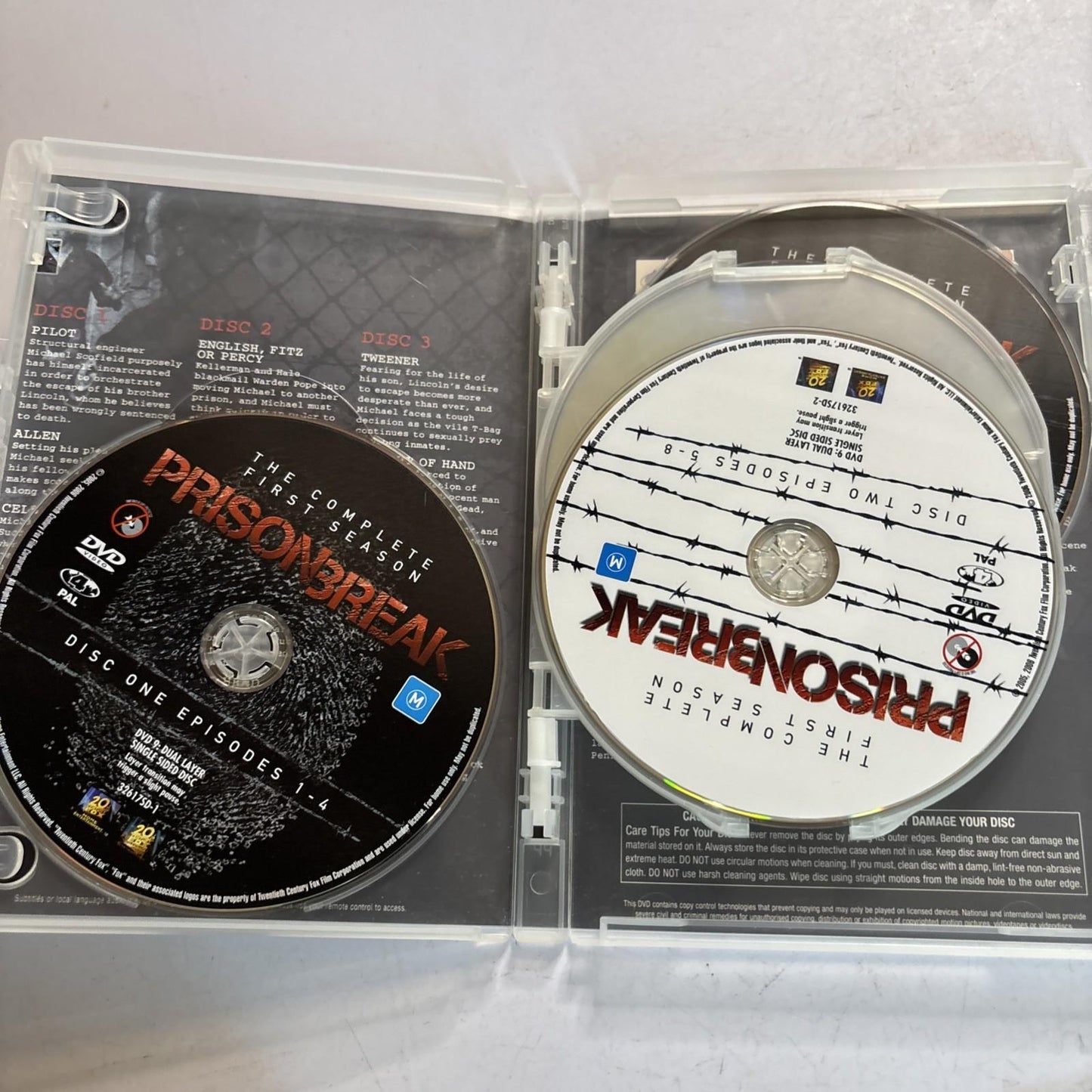 Prison Break : Season 1 (DVD, 2005) Region 4