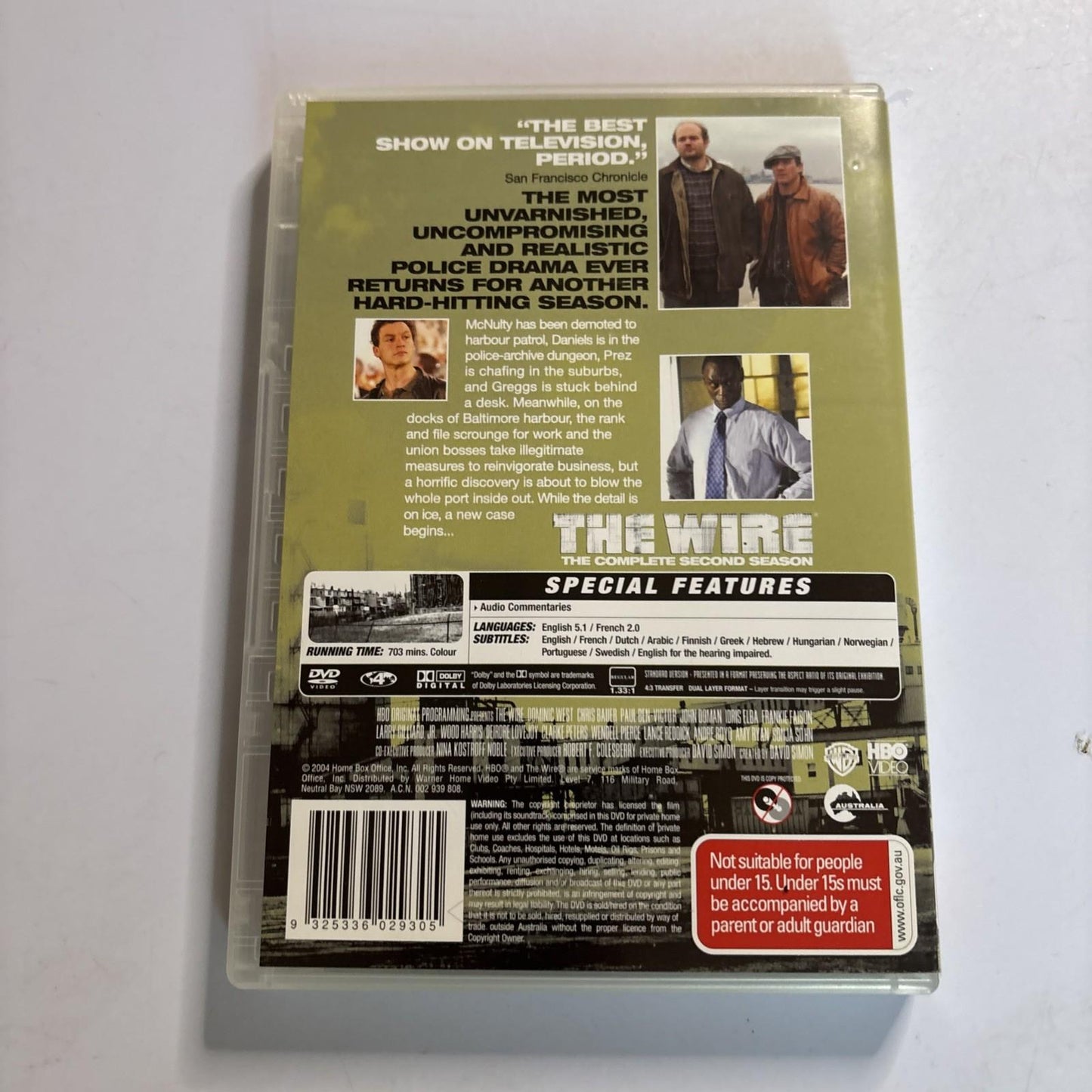 The Wire : Season 2 (DVD, 2002) Region 4