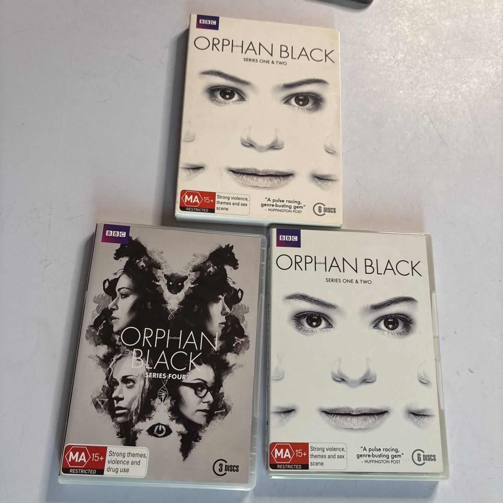 Orphan Black : Series 1, 2, 4 (DVD, 2014, 9-Disc) Region 4 – Retro Unit