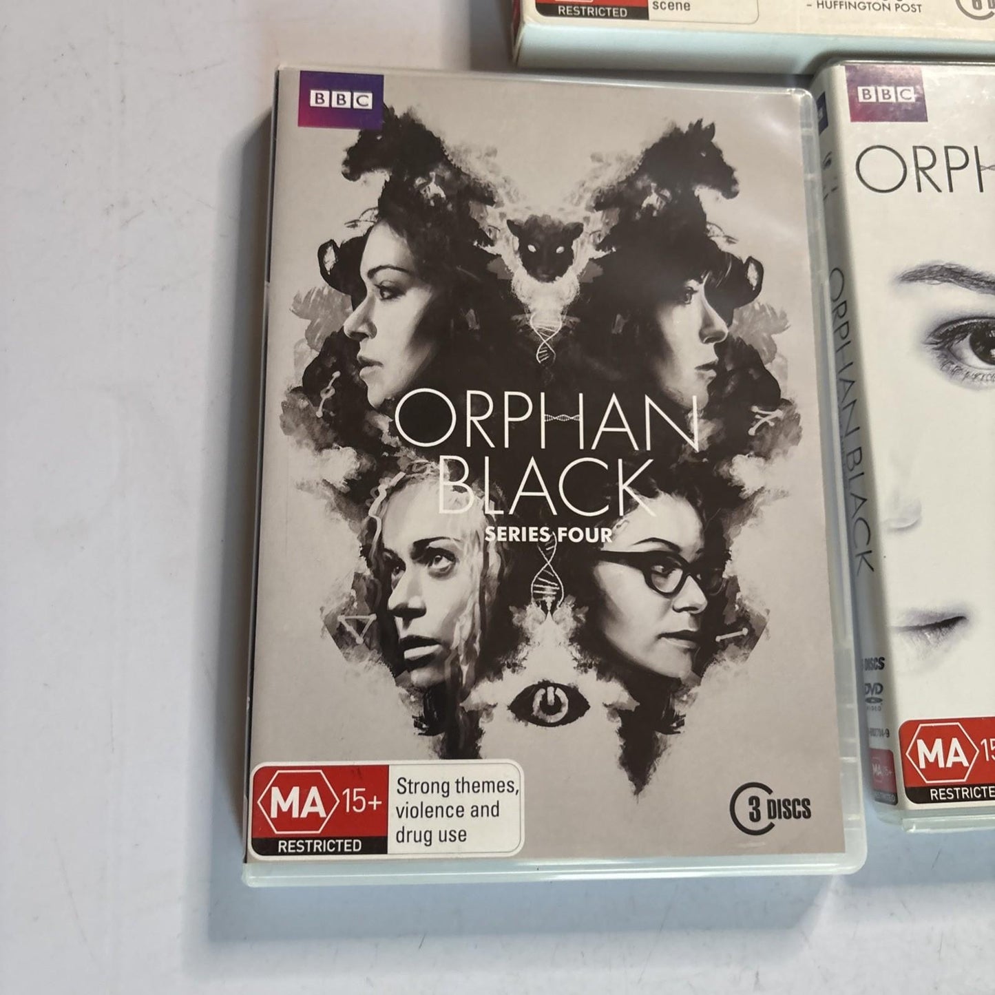 Orphan Black : Series 1, 2, 4 (DVD, 2014, 9-Disc) Region 4
