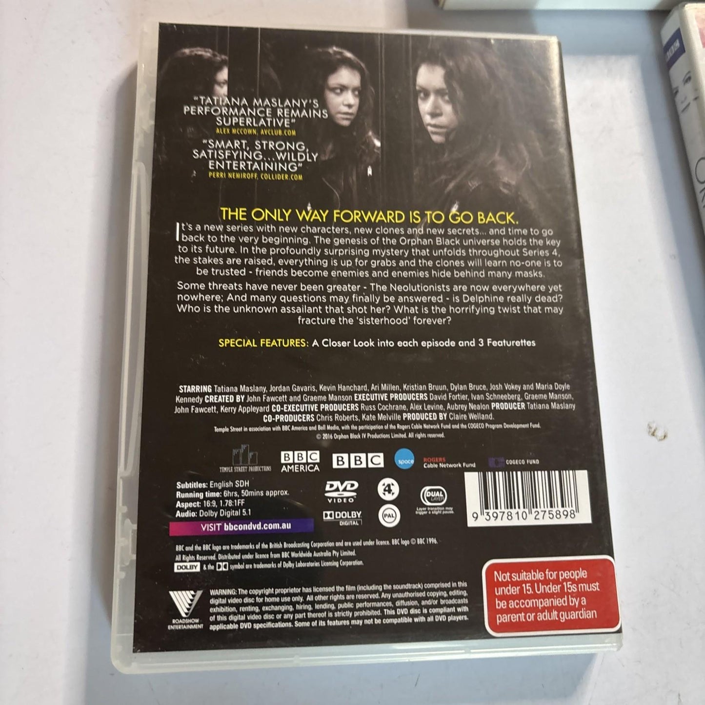 Orphan Black : Series 1, 2, 4 (DVD, 2014, 9-Disc) Region 4