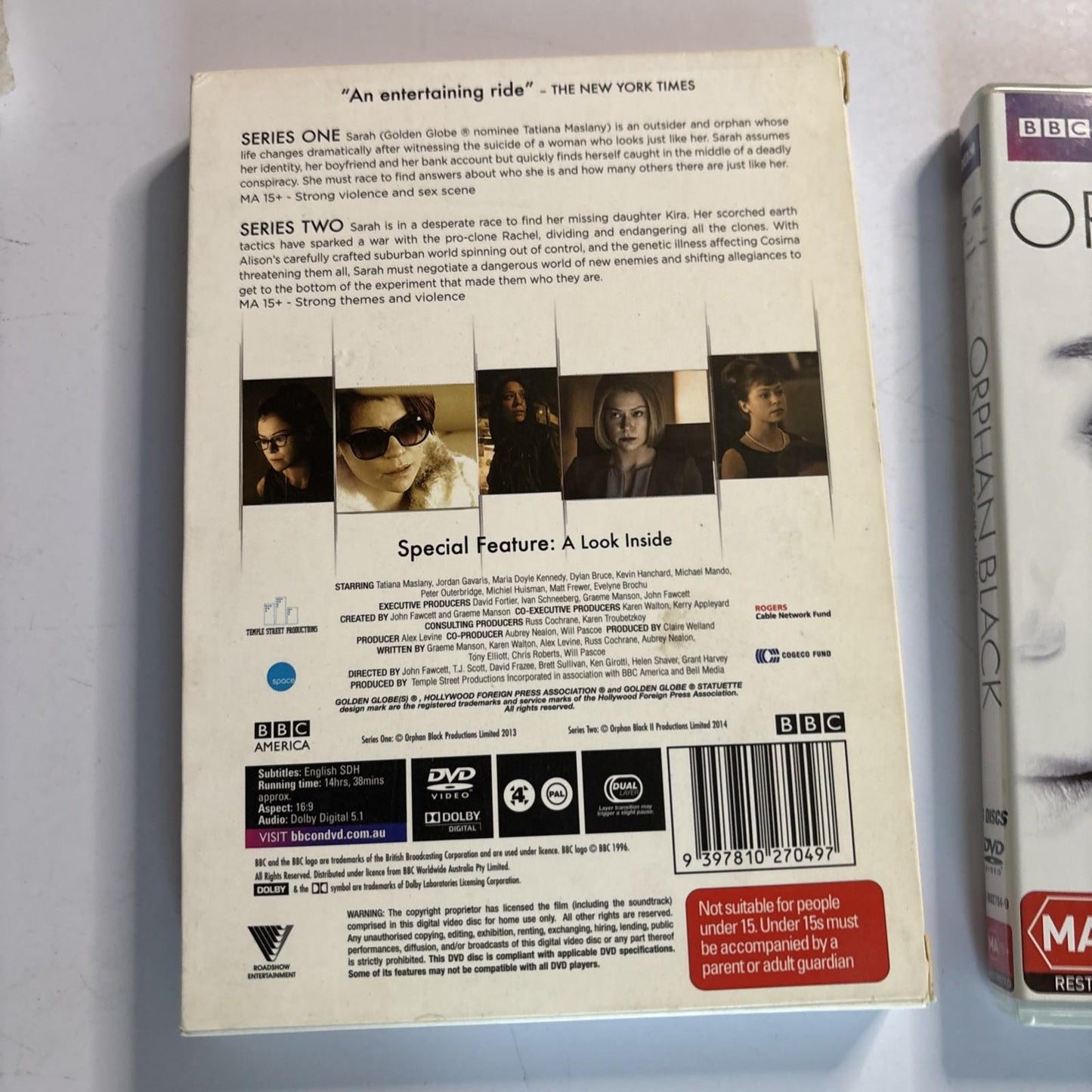 Orphan Black : Series 1, 2, 4 (DVD, 2014, 9-Disc) Region 4