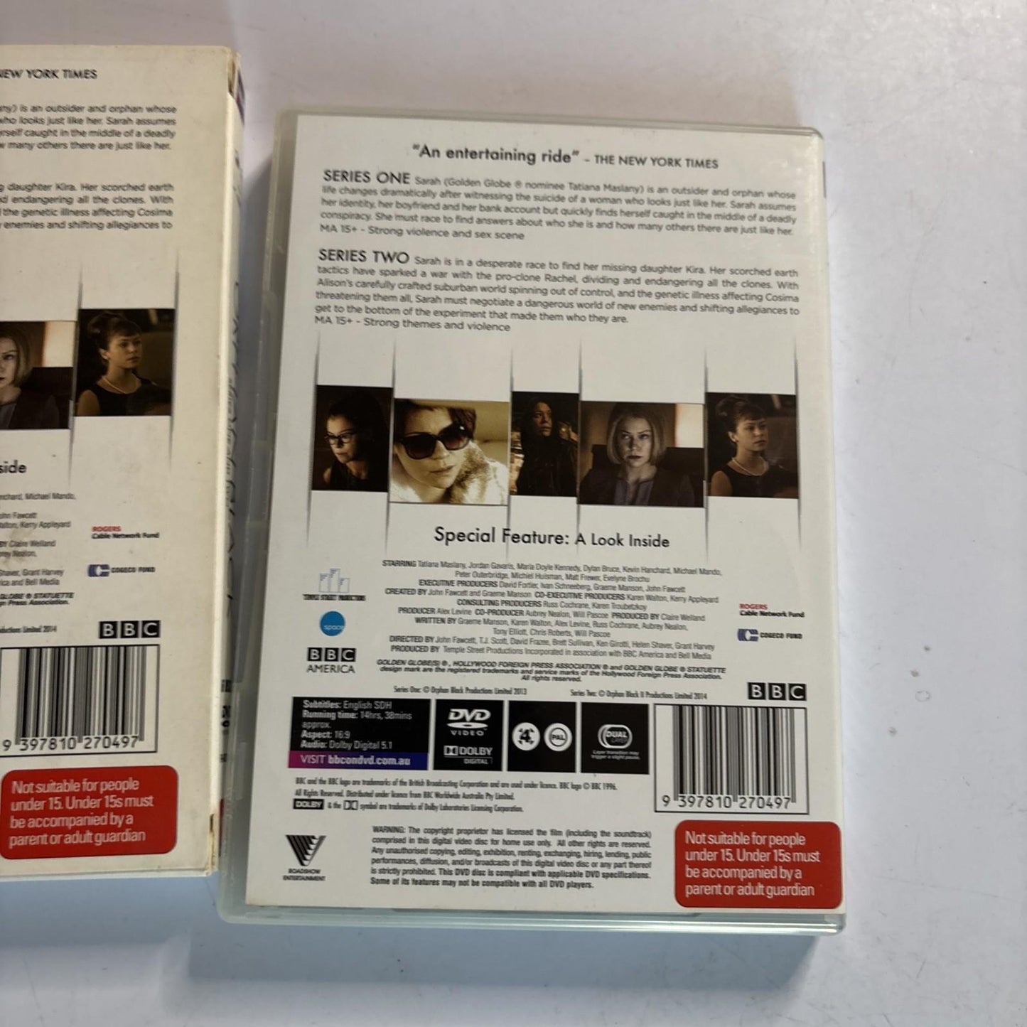 Orphan Black : Series 1, 2, 4 (DVD, 2014, 9-Disc) Region 4