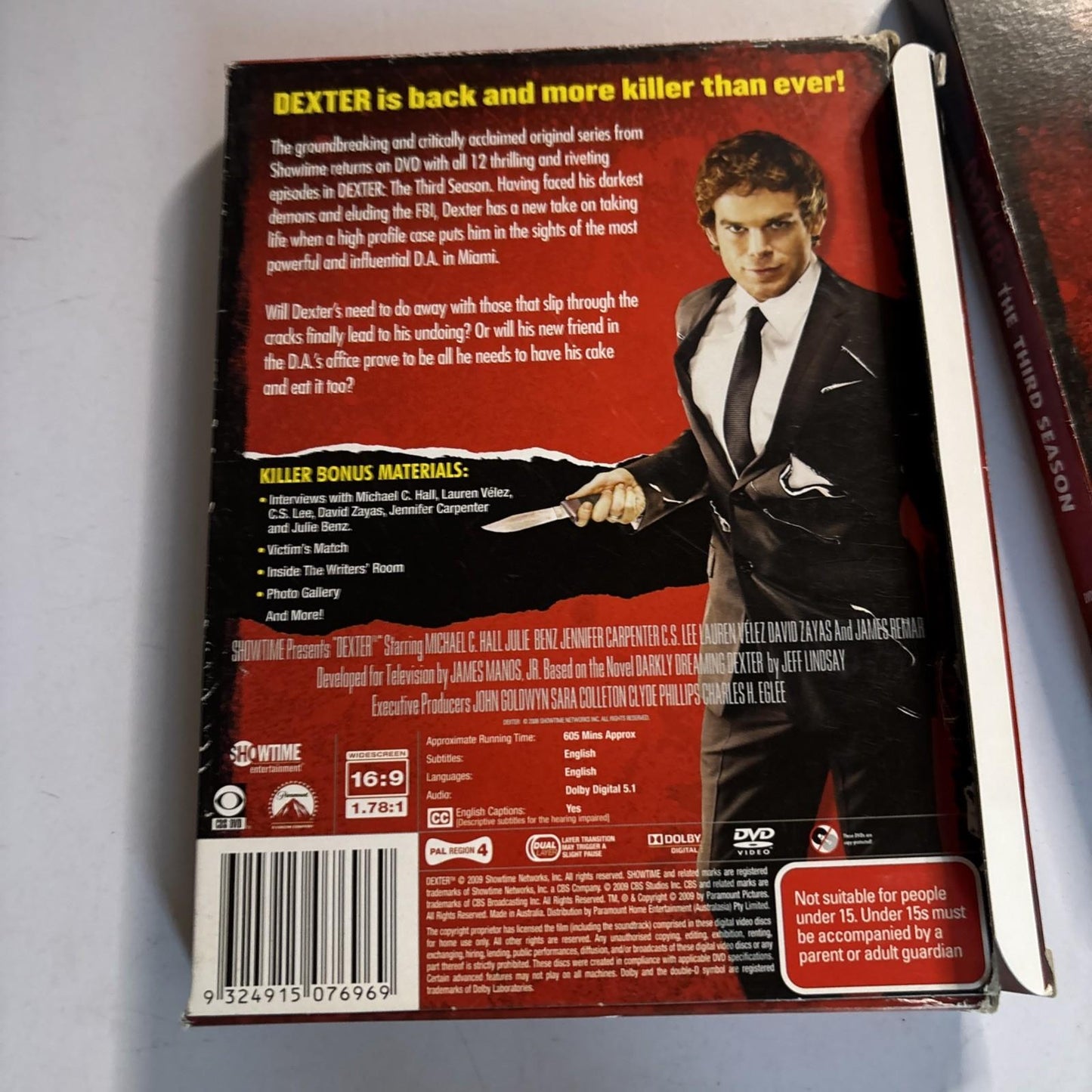 Dexter : Season 3 (DVD, 2007) Region 4