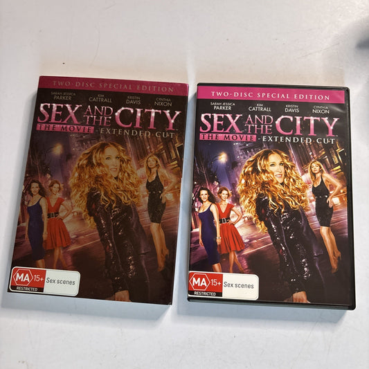 Sex and the City - The Movie (Extended Cut) (DVD, 2008) Region 4