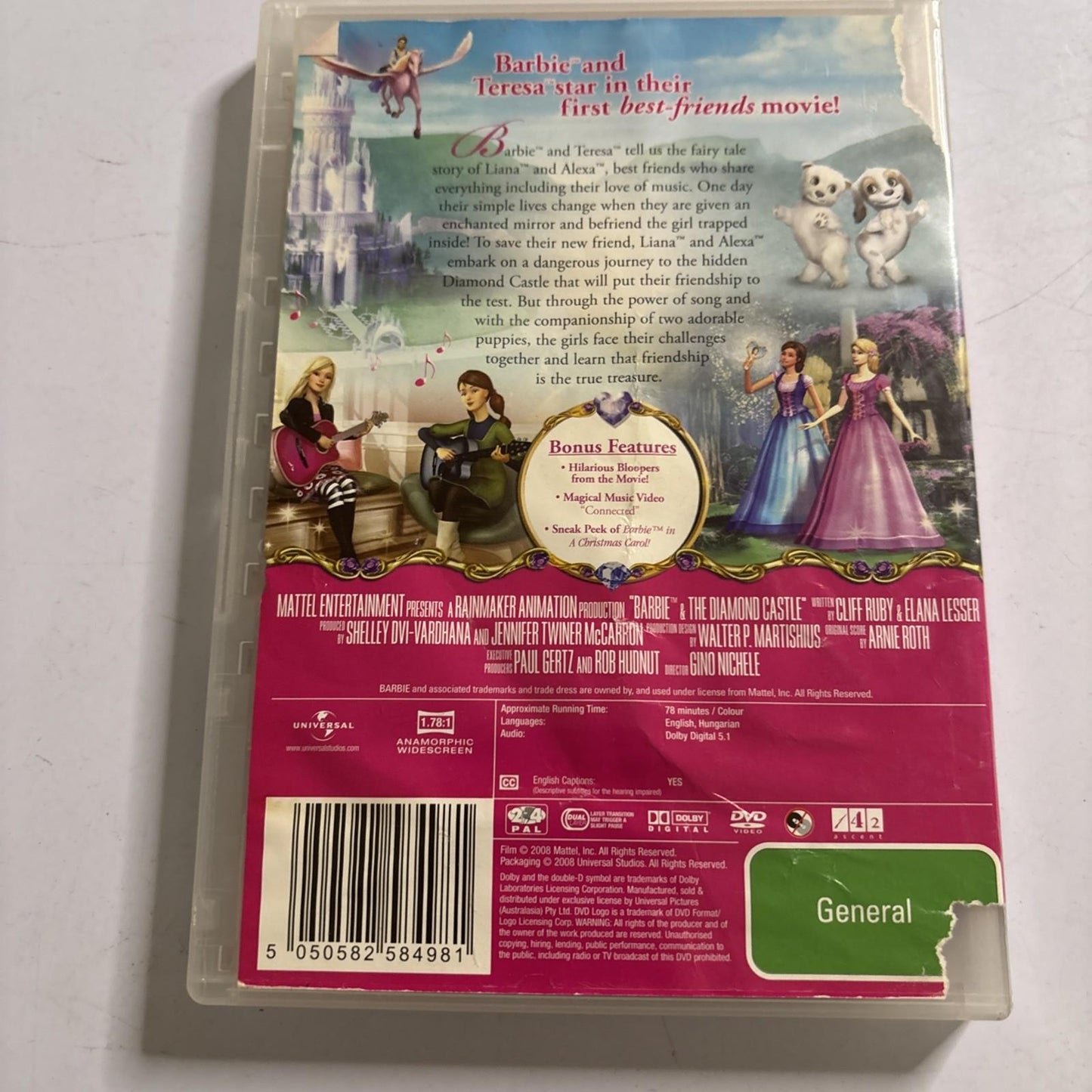 Barbie - The Diamond Castle (DVD, 2008) Region 4,2