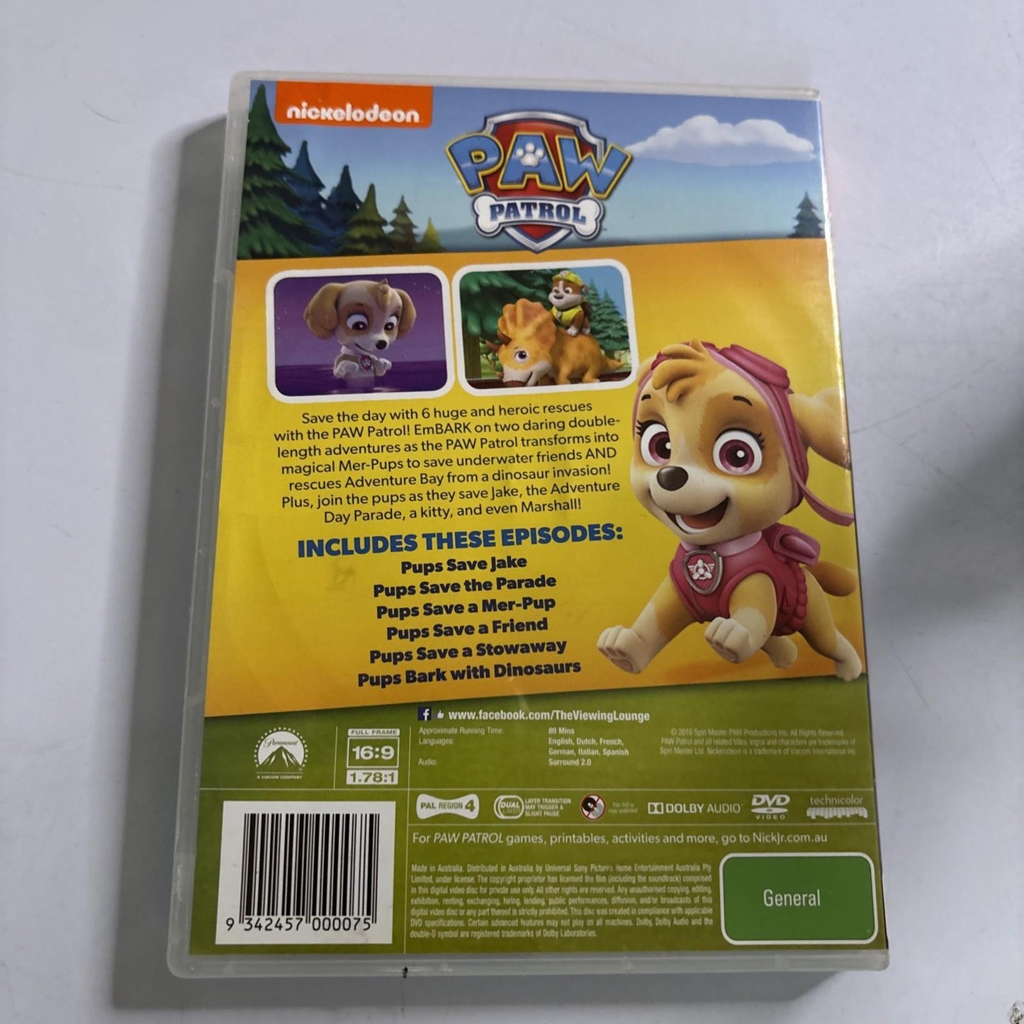 Paw Patrol - Brave Heroes, Big Rescue (DVD, 2015) Region 4