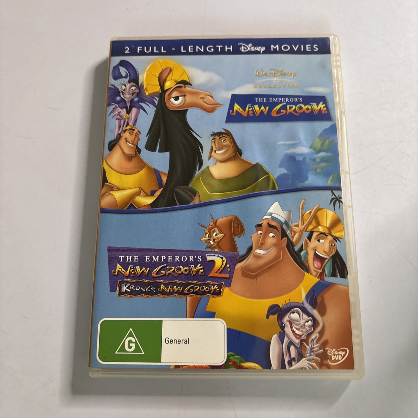 Emperor's New Groove 1 +  2 Kronk's New Groove (DVD, 2000) Region 4 NEW Disney