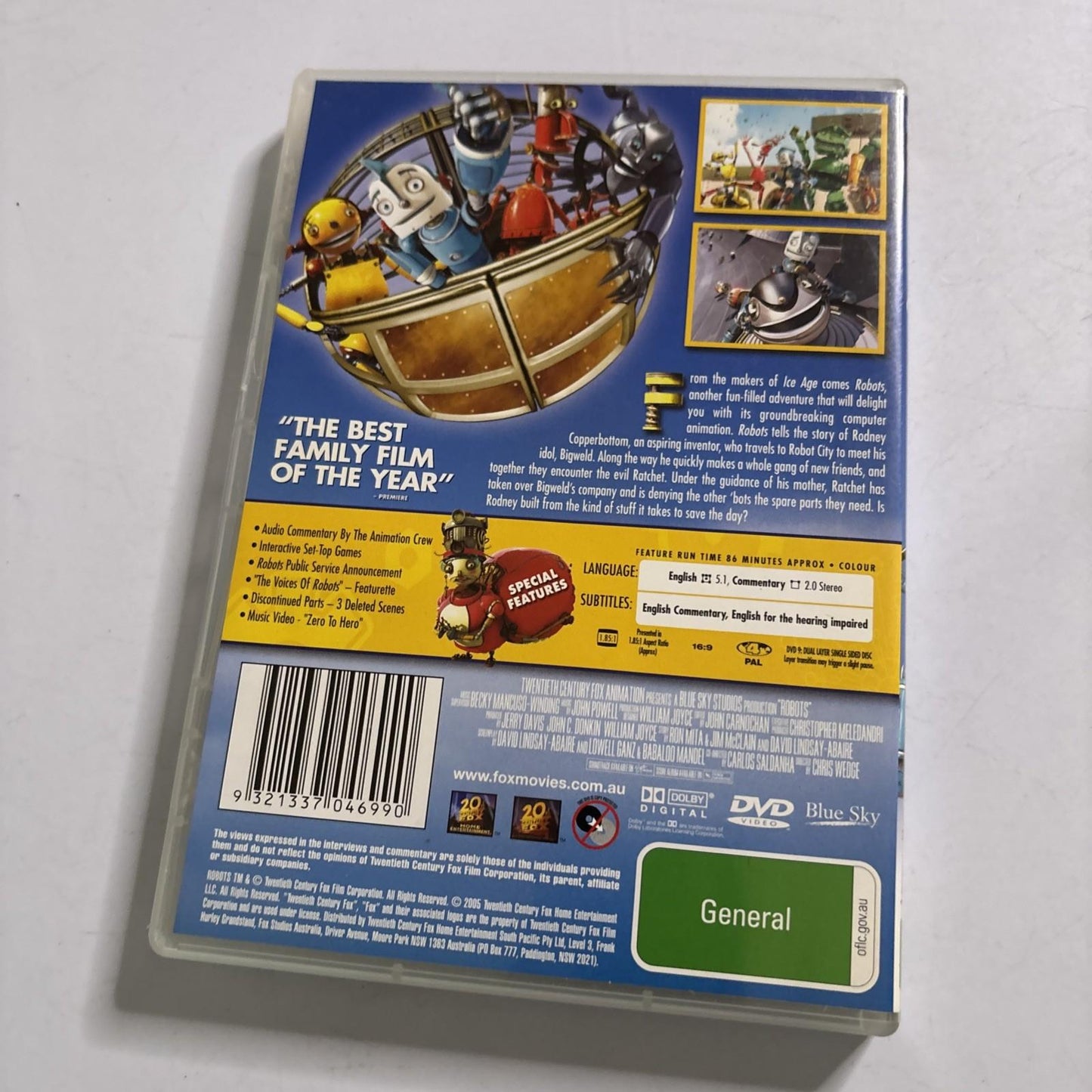 Robots (DVD, 2005) Greg Kinnear, Mel Brooks, Halle Berry Region 4