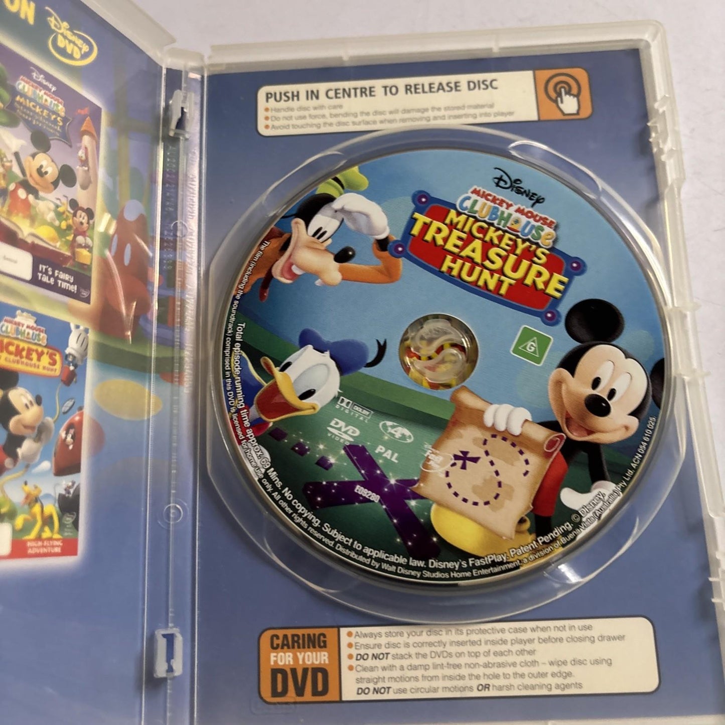 Mickey Mouse Clubhouse - Mickey's Treasure Hunt (DVD, 2006) Region 4