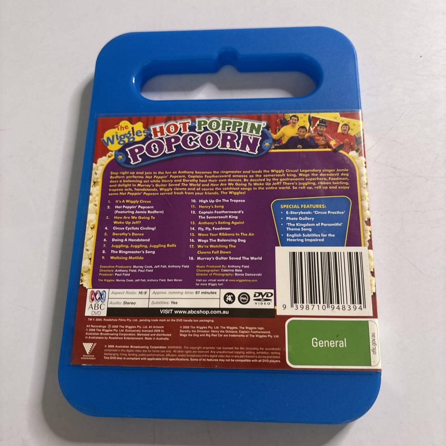 The Wiggles - Hot Poppin' Popcorn (DVD, 2004) Region 4