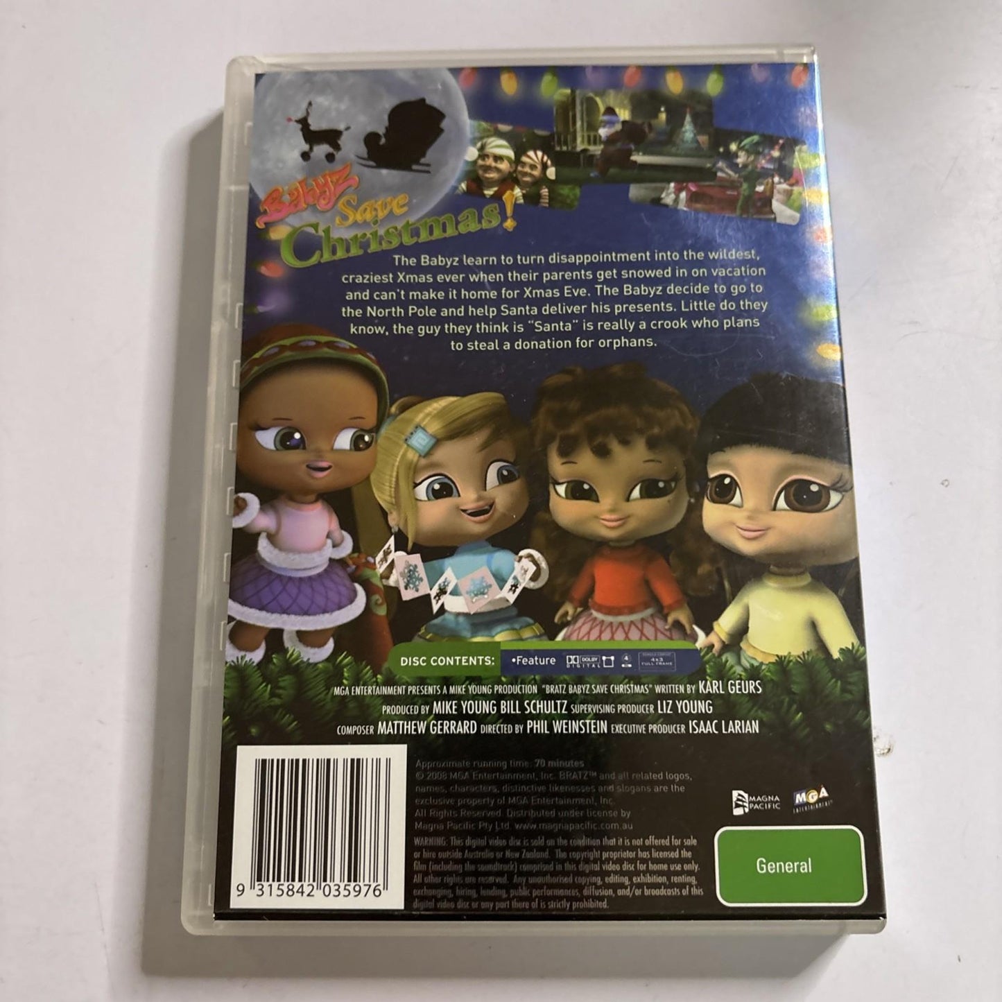 Bratz Babyz Save Christmas (DVD, 2006) Region 4