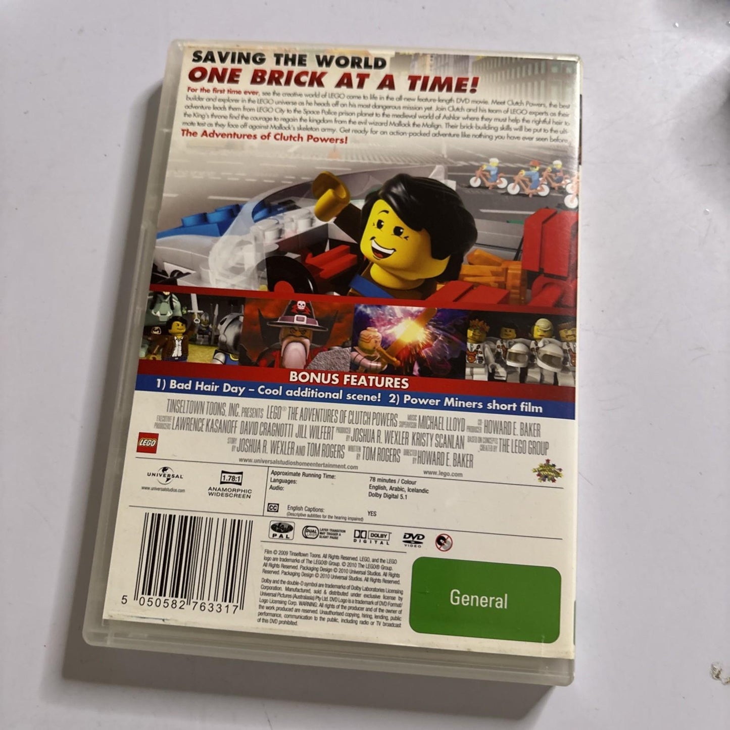 Lego - The Adventures of Clutch Powers (DVD, 2009) Region 4,2