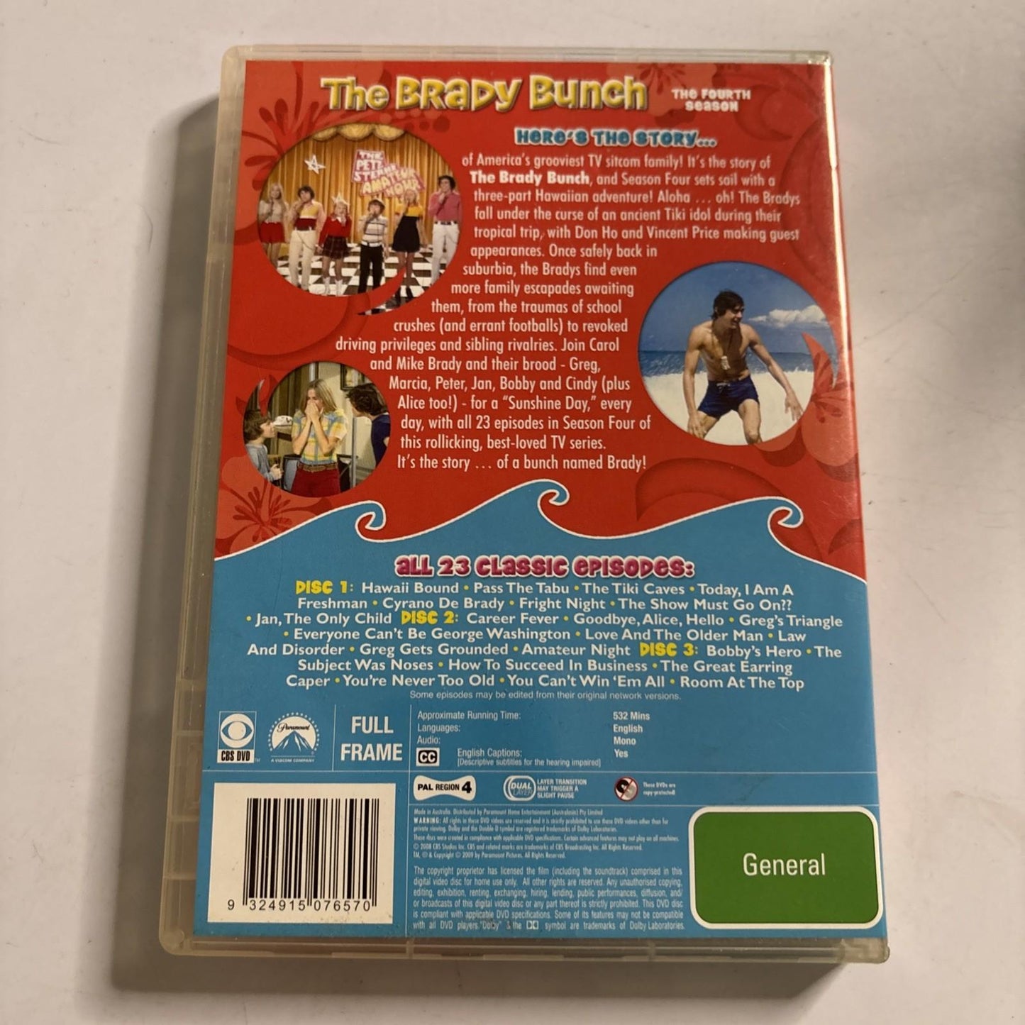 The Brady Bunch : Season 4 (DVD, 1972) Region 4