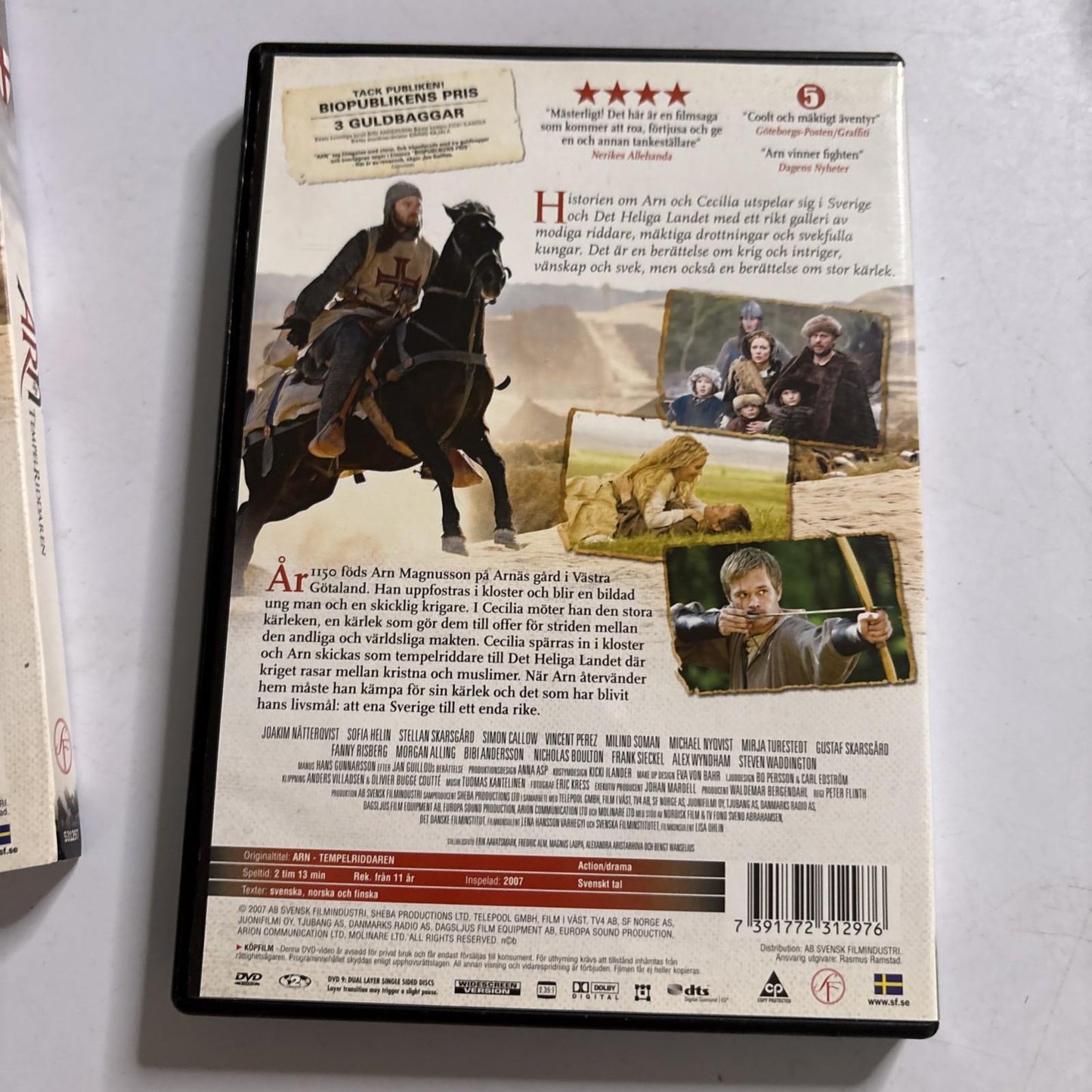 Arn Tempel Rissaren (DVD, 2007) Efter Jan Region 2 Swedish