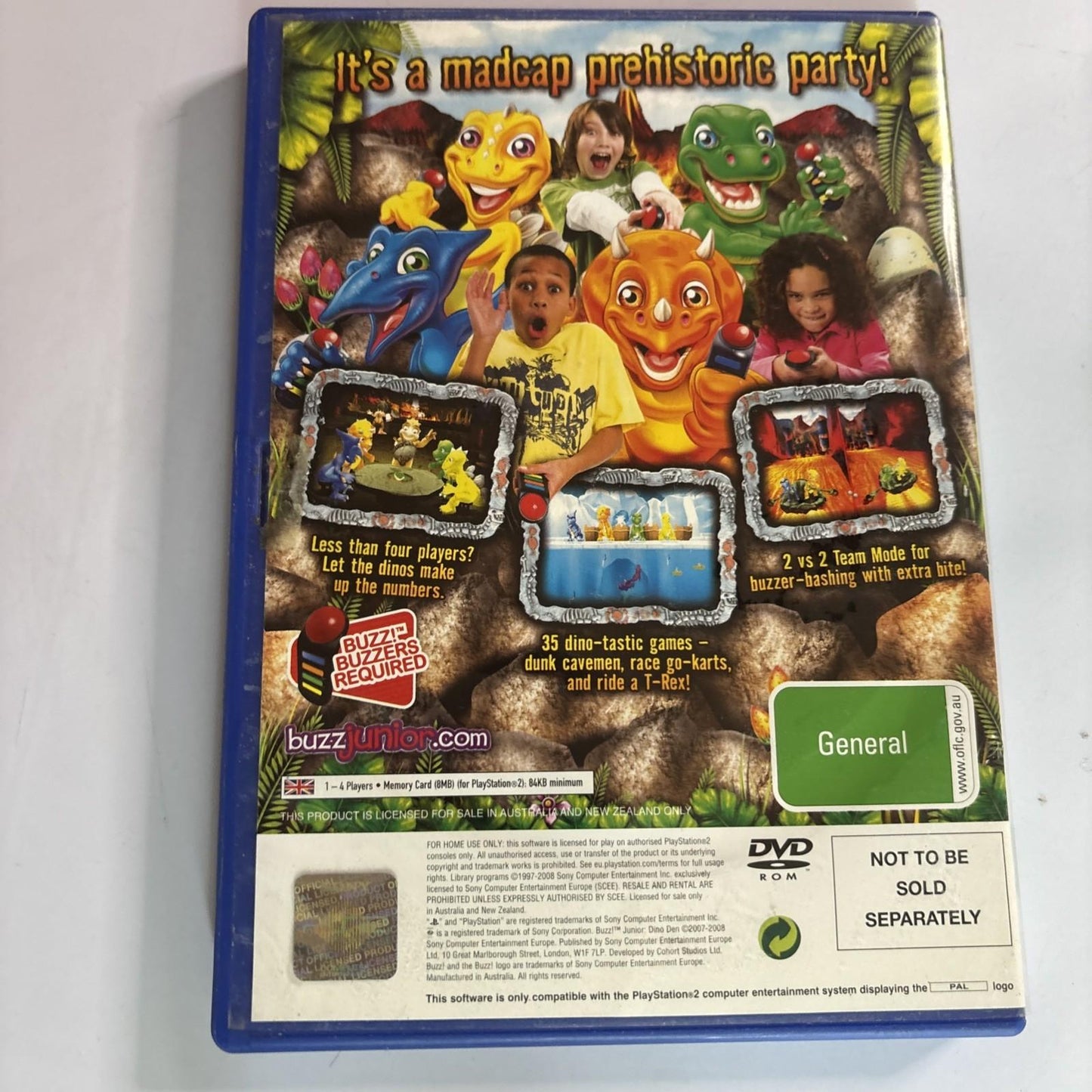 Dino Den Buzz Junior Sony Playstation 2 PS2 PAL