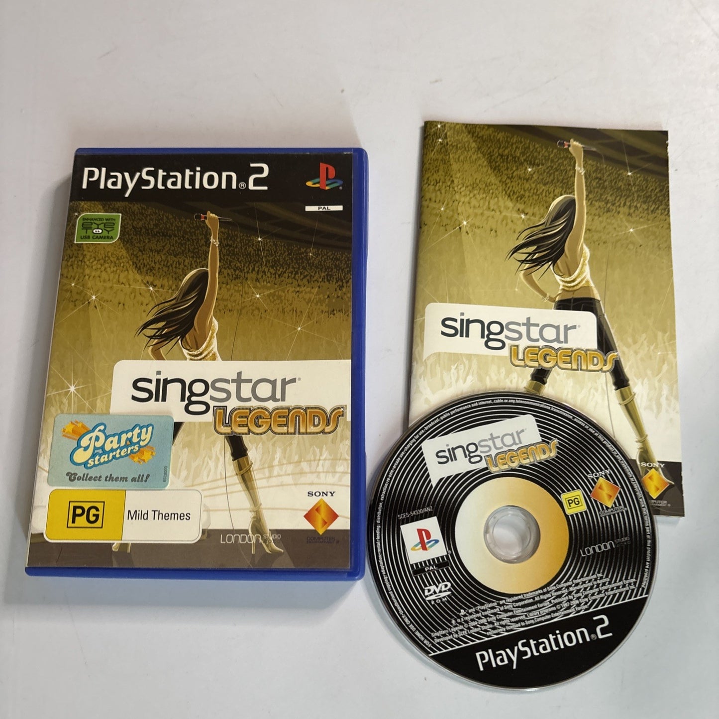Singstar Legends - Sony PlayStation 2 PS2 Game Manual PAL