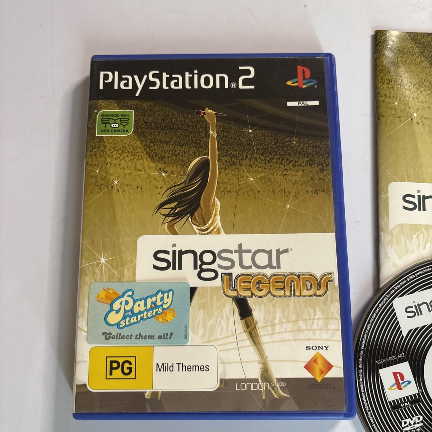 Singstar Legends - Sony PlayStation 2 PS2 Game Manual PAL