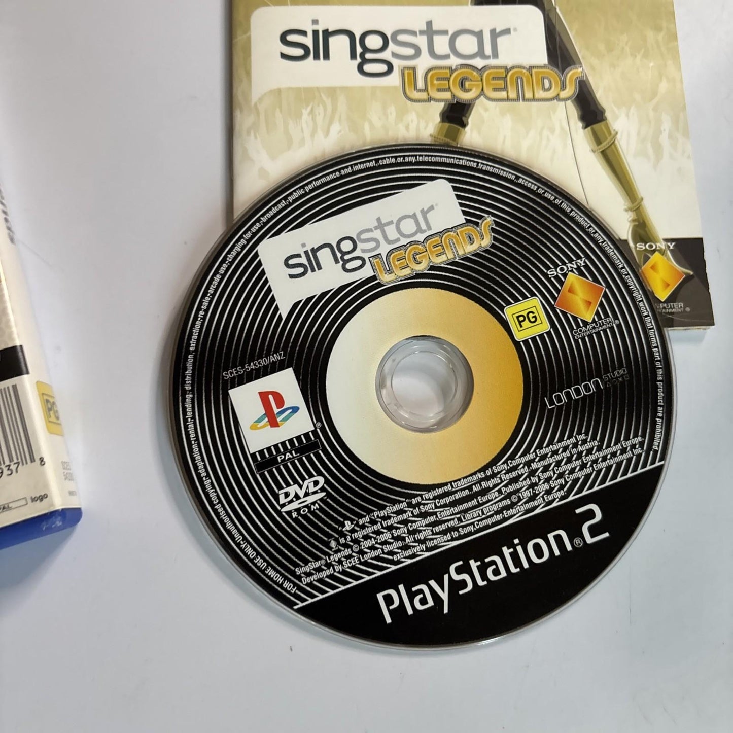 Singstar Legends - Sony PlayStation 2 PS2 Game Manual PAL