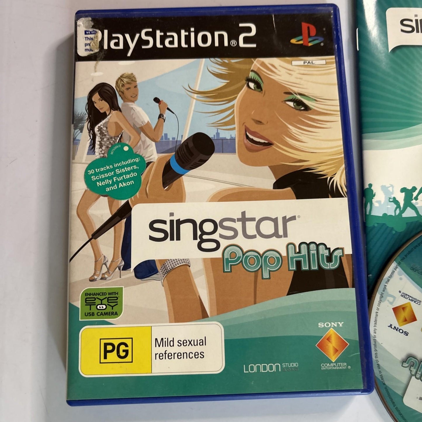 SingStar Pop Hits - Sony Playstation 2 PS2 - Complete w/ Manual PAL