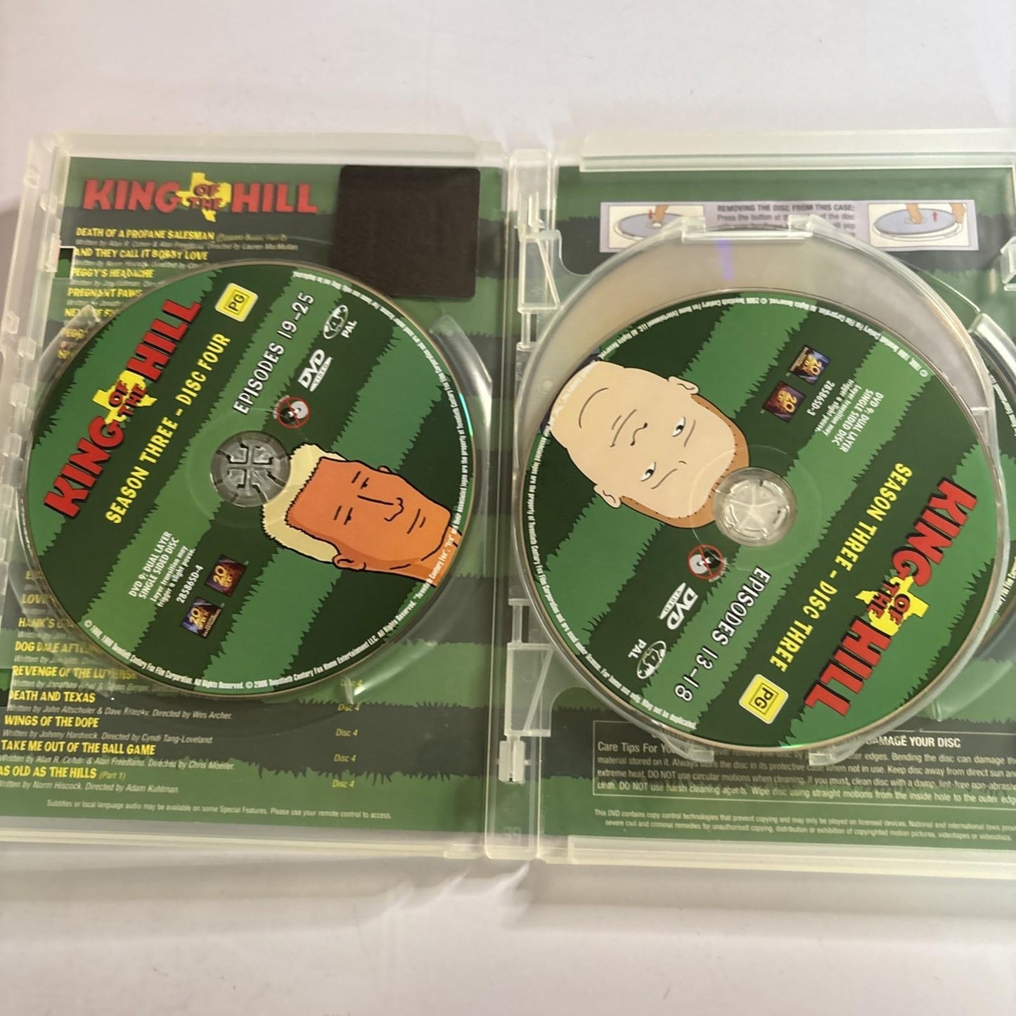 King of the Hill : Season 3 (DVD, 1999) Region 4