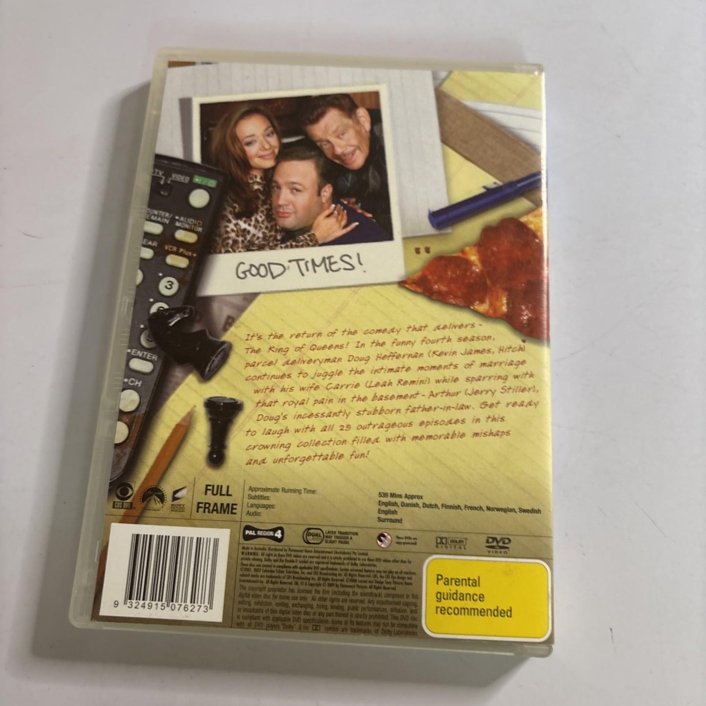 The King of Queens : Season 4 (DVD, 2001) Region 4
