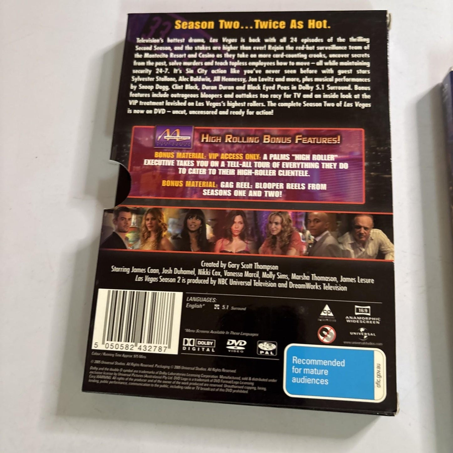 Las Vegas : Season 2 (DVD, 2004) Region 4,2