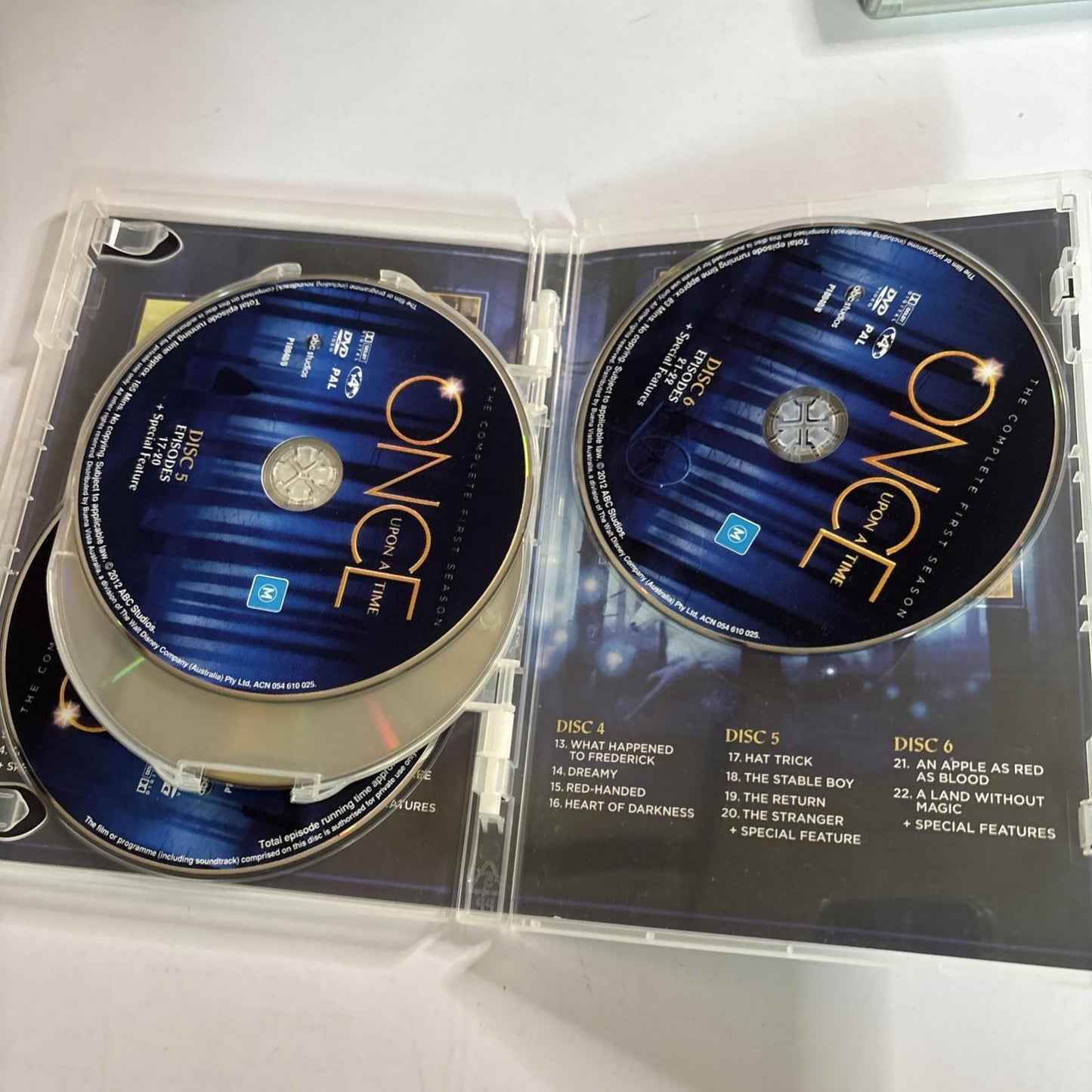 Once Upon a Time : Season 1 (DVD, 2011) Region 4