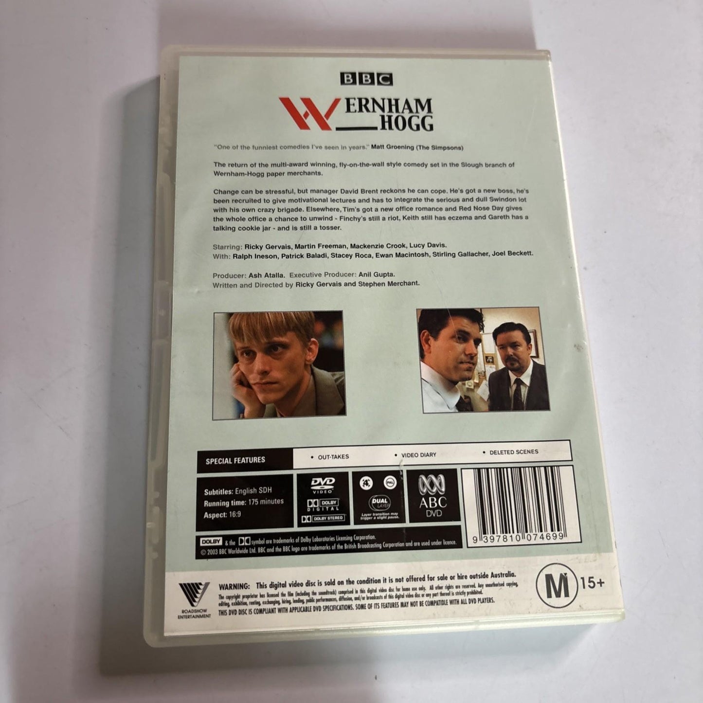 The Office (Uk) : Series 2 (DVD, 2001) Ricky Gervais Region 4