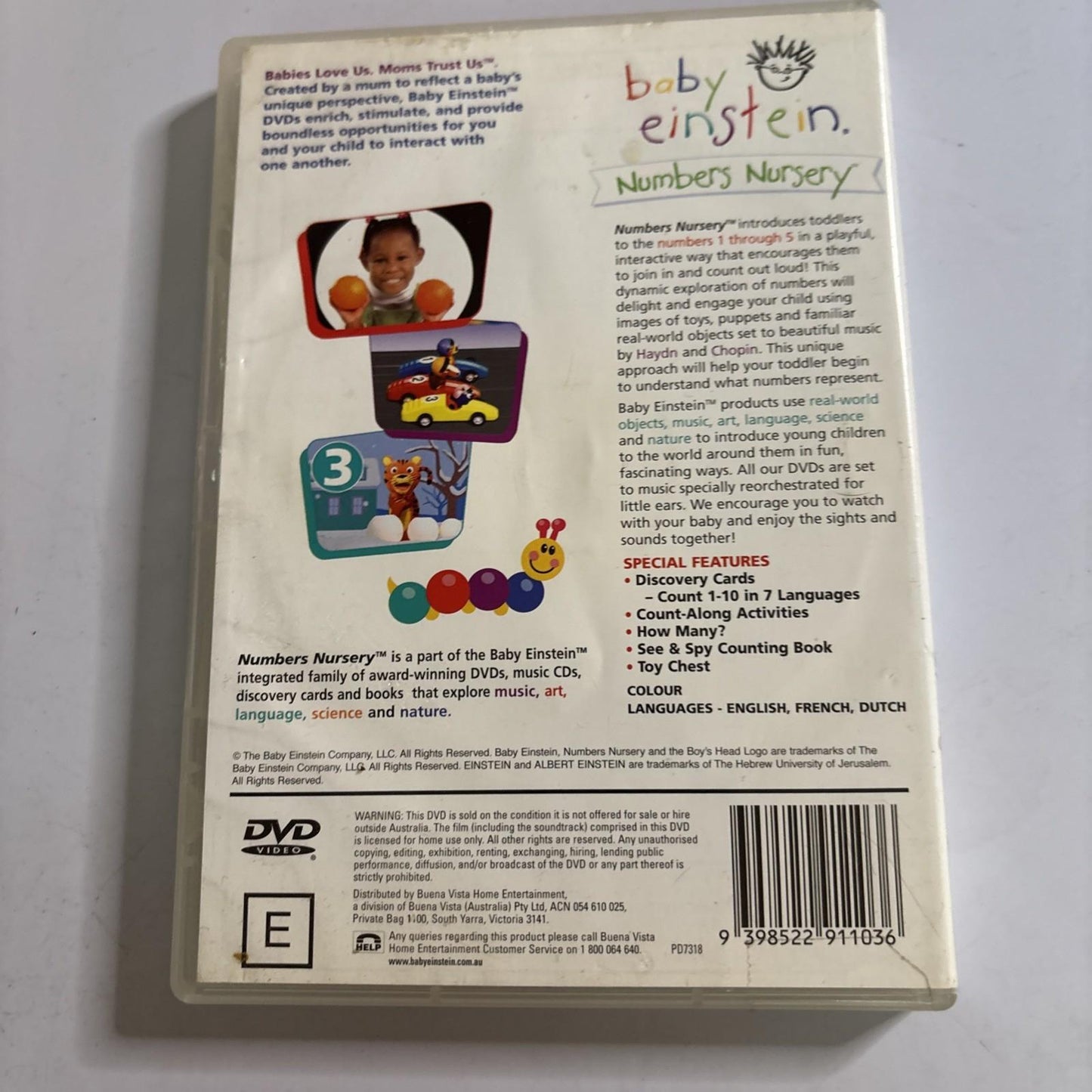 Baby Einstein - Numbers Nursery (DVD, 2004) Region 4