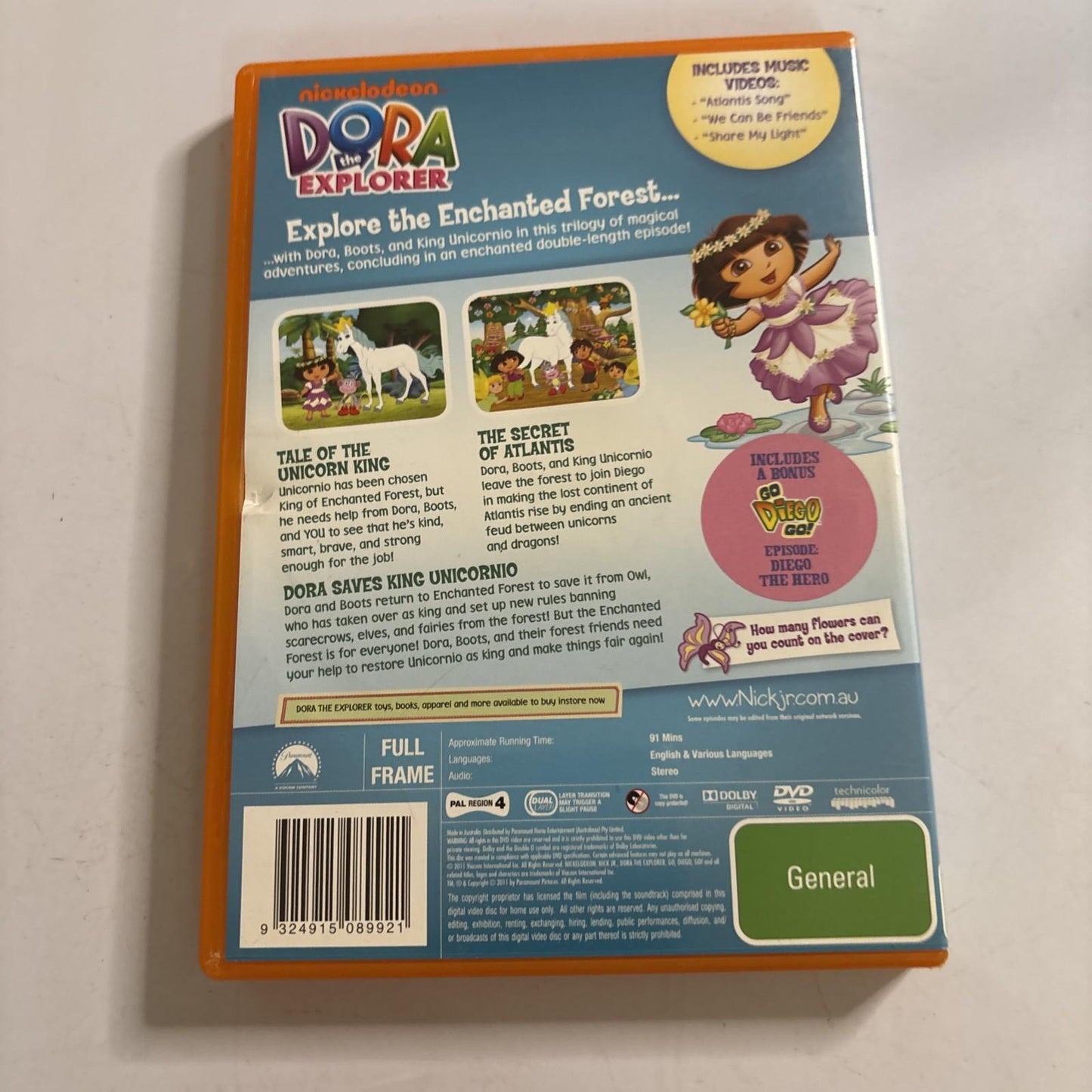 Dora the Explorer - Dora's Enchanted Forest Adventures (DVD, 2011) Region 4