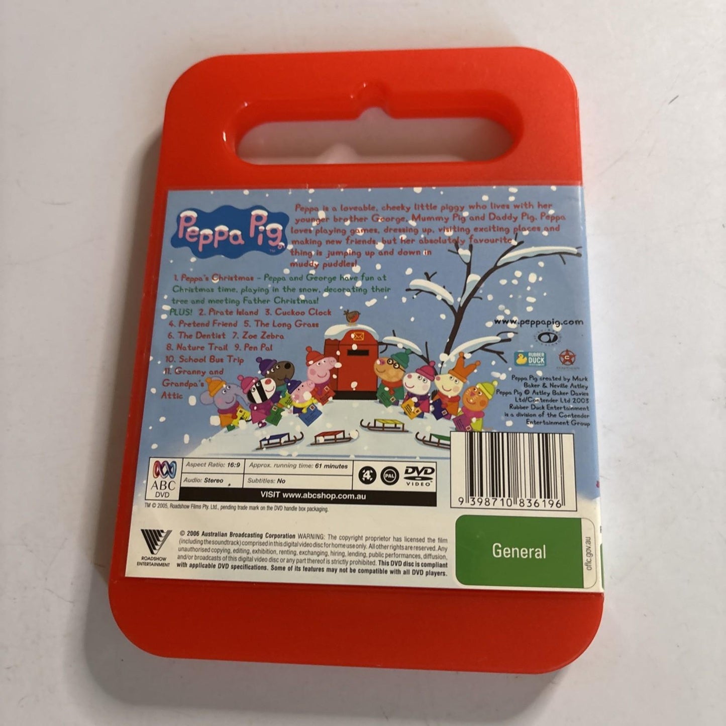 Peppa Pig - Peppa's Christmas (DVD, 2007) Region 4