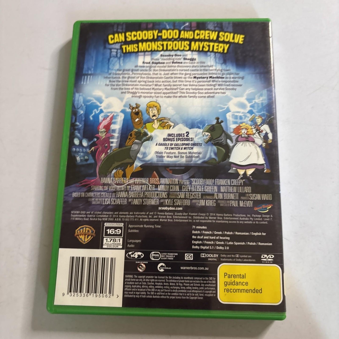 Scooby Doo - Frankencreepy (DVD, 2014) Region 4
