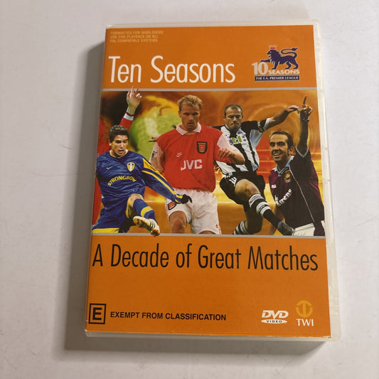 EPL: Ten Seasons -  A Decade of Great Matches (DVD, 2003) All Regions
