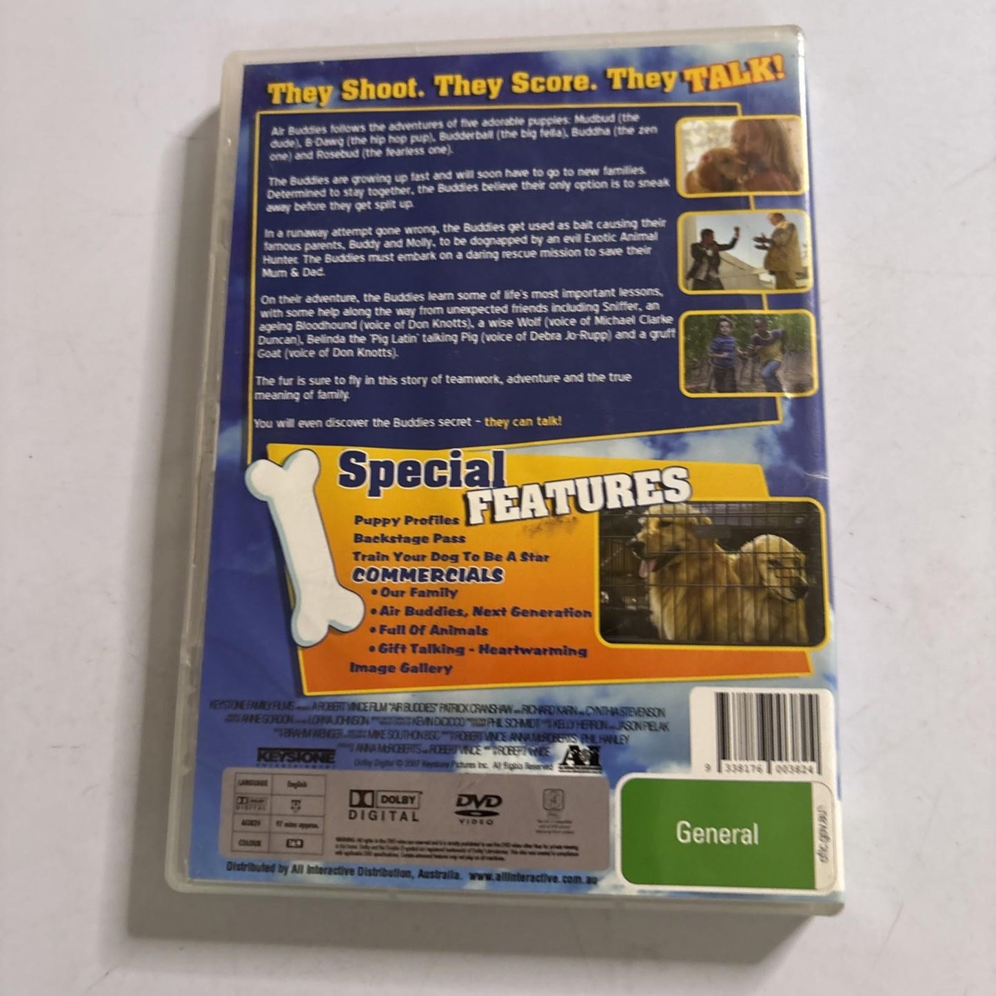 Air Buddies (DVD, 2006) Don Knotts, Michael Clark Duncan, Region 4