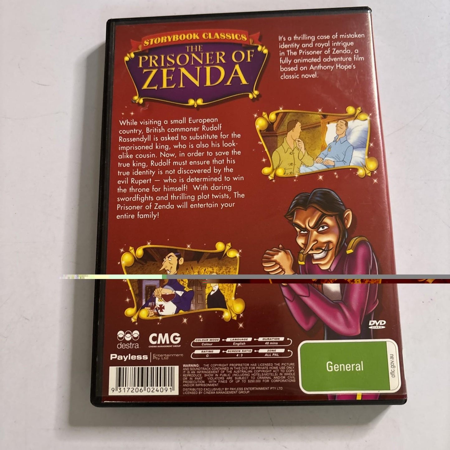 The Prisoner of Zenda | Storybook Classics (DVD, 1988) All Regions NEW