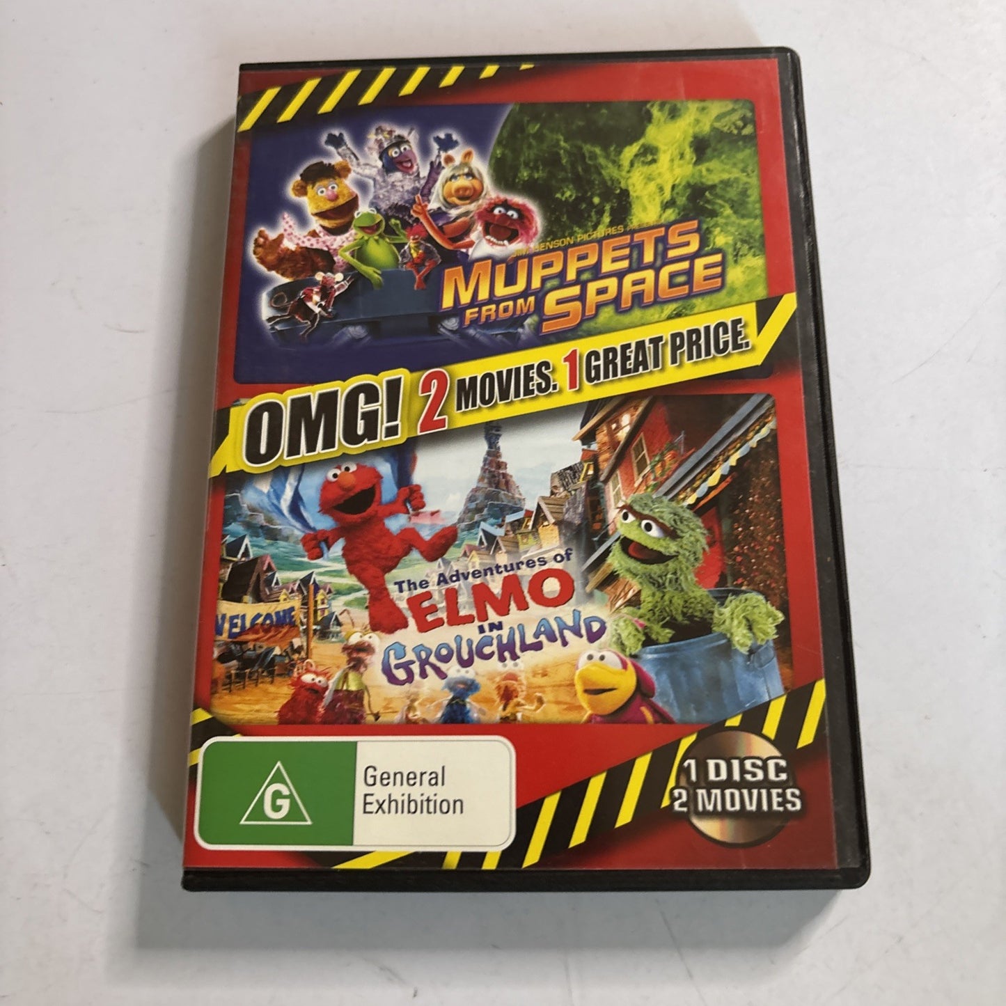 Adventures of Elmo in Grouchland / Muppets from Space DVD Region 4 NEW