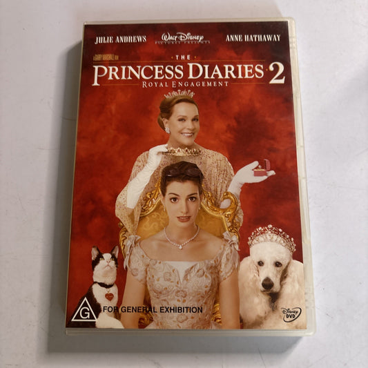 The Princess Diaries 2 (DVD, 2004) Anne Hathaway, Julie Andrews Region 4 NEW