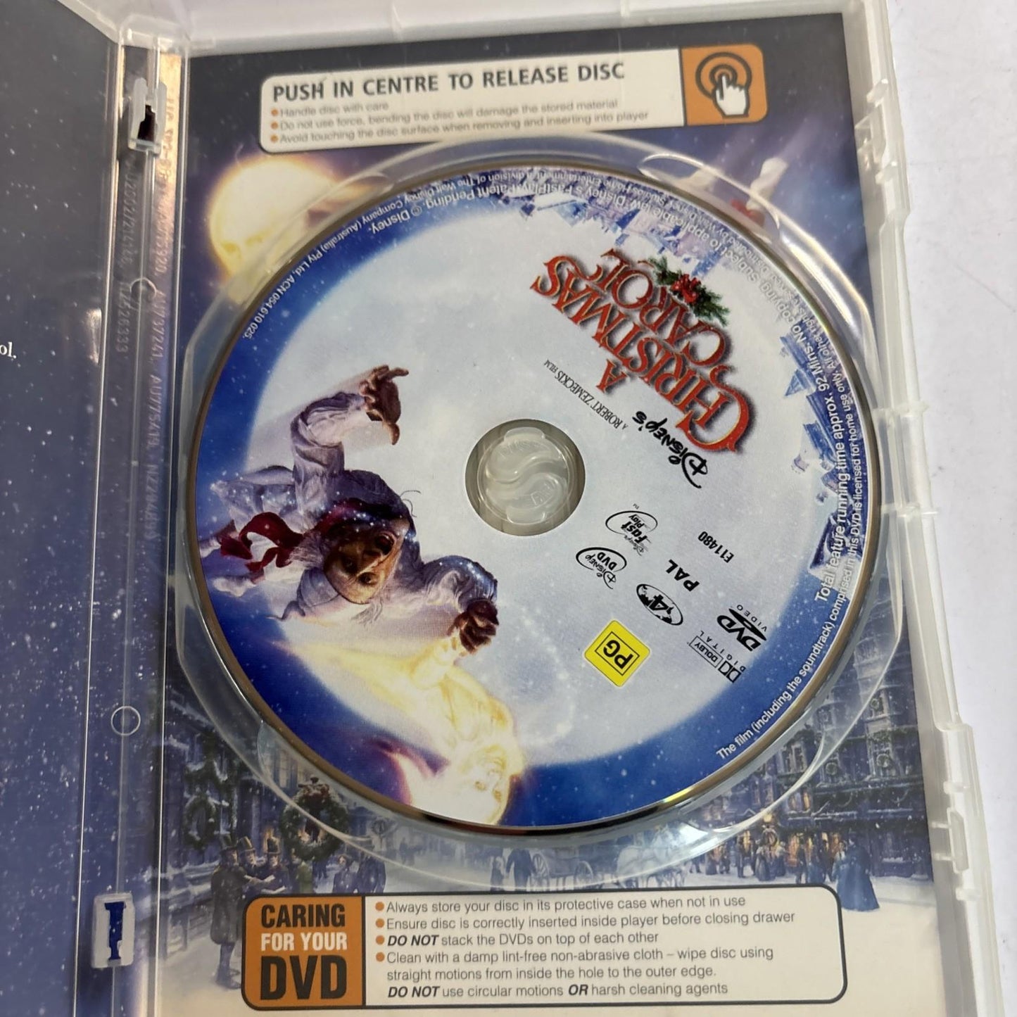 A Christmas Carol (DVD, 2009) Disney Jim Carrey Region 4