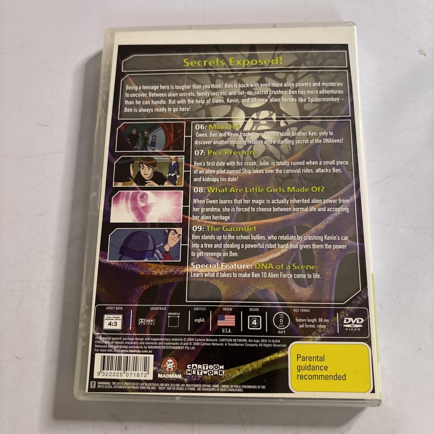 Ben 10 - Alien Force : Vol 2 (DVD, 2008) Region 4