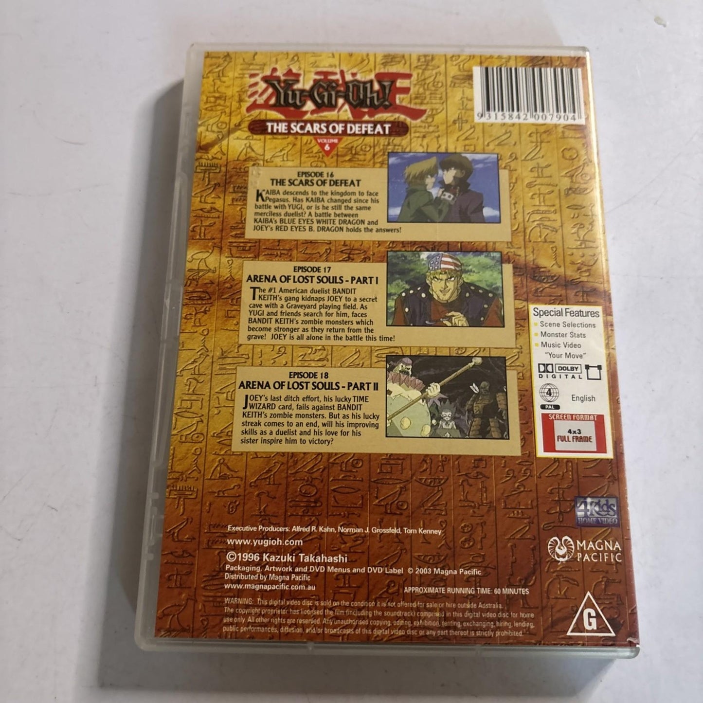 Yu-Gi-Oh! : Vol 6 (DVD, 2003) Region 4