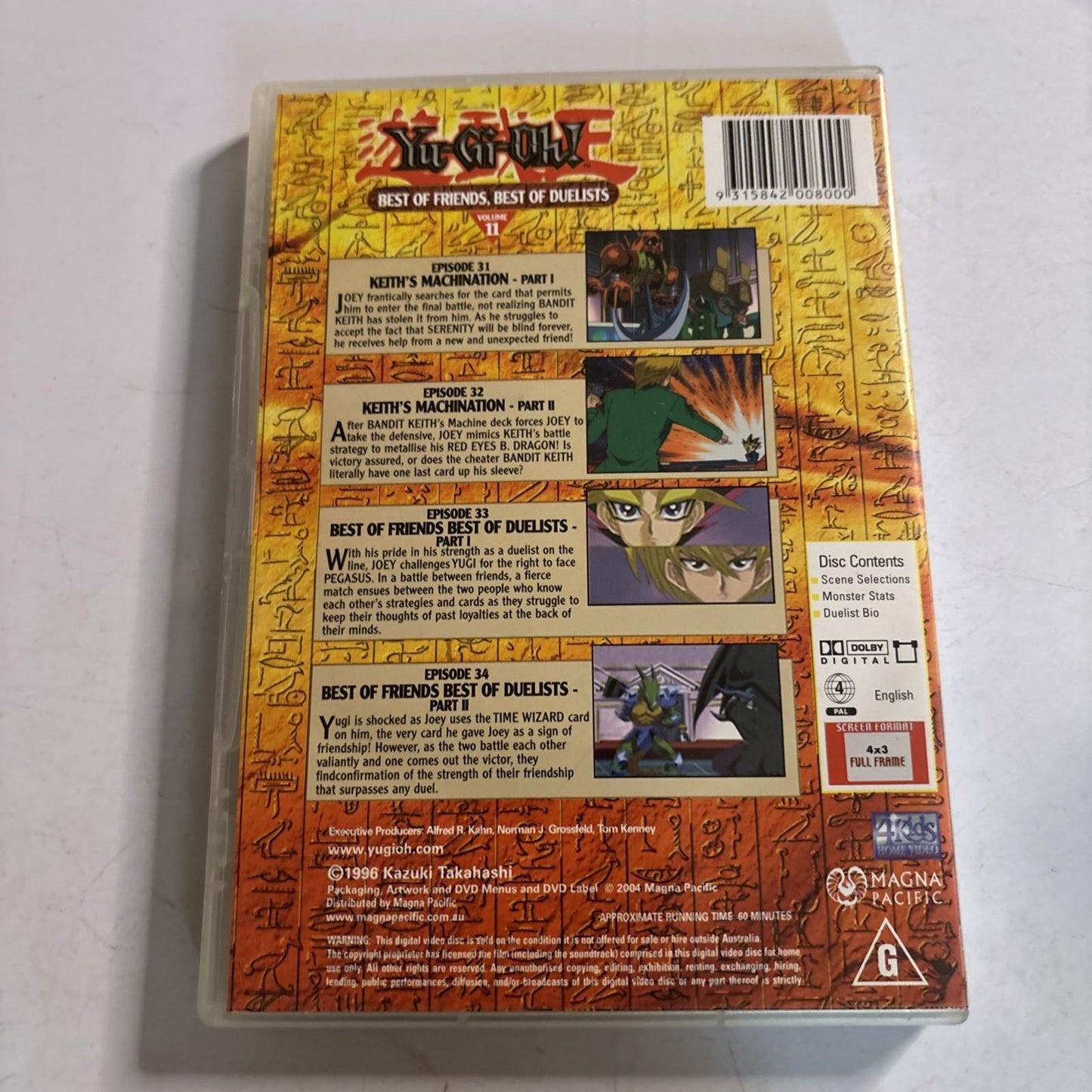 Yu-Gi-Oh! : Vol 11 (DVD, 2002) Region 4