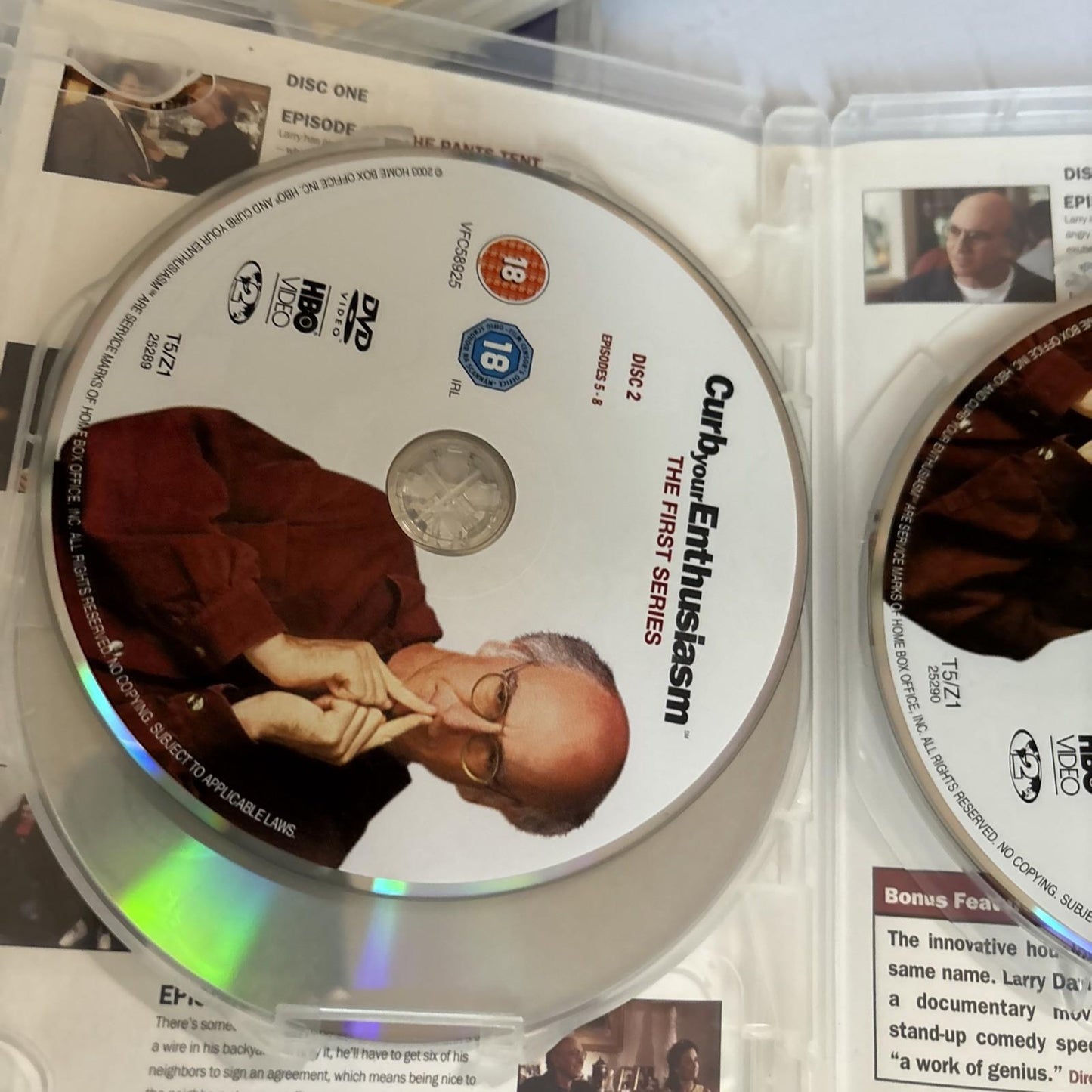 Curb Your Enthusiasm - Series 1 2 5 DVD Region 2