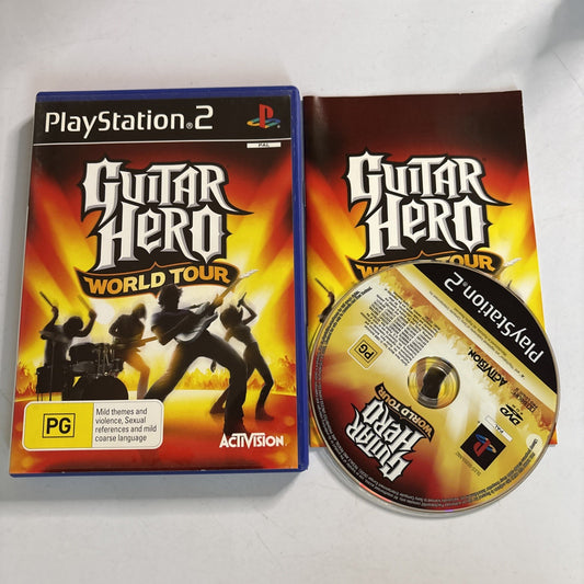 Guitar Hero - World Tour Sony Playstation 2 PS2 Manual PAL