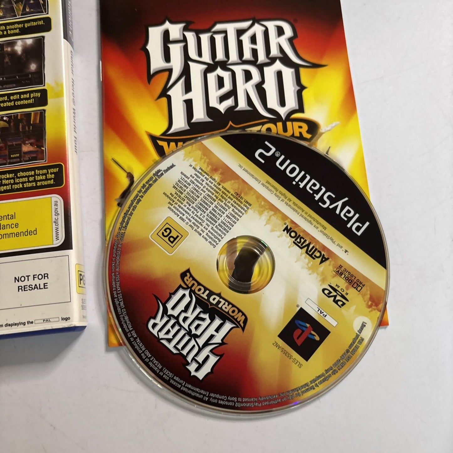 Guitar Hero - World Tour Sony Playstation 2 PS2 Manual PAL