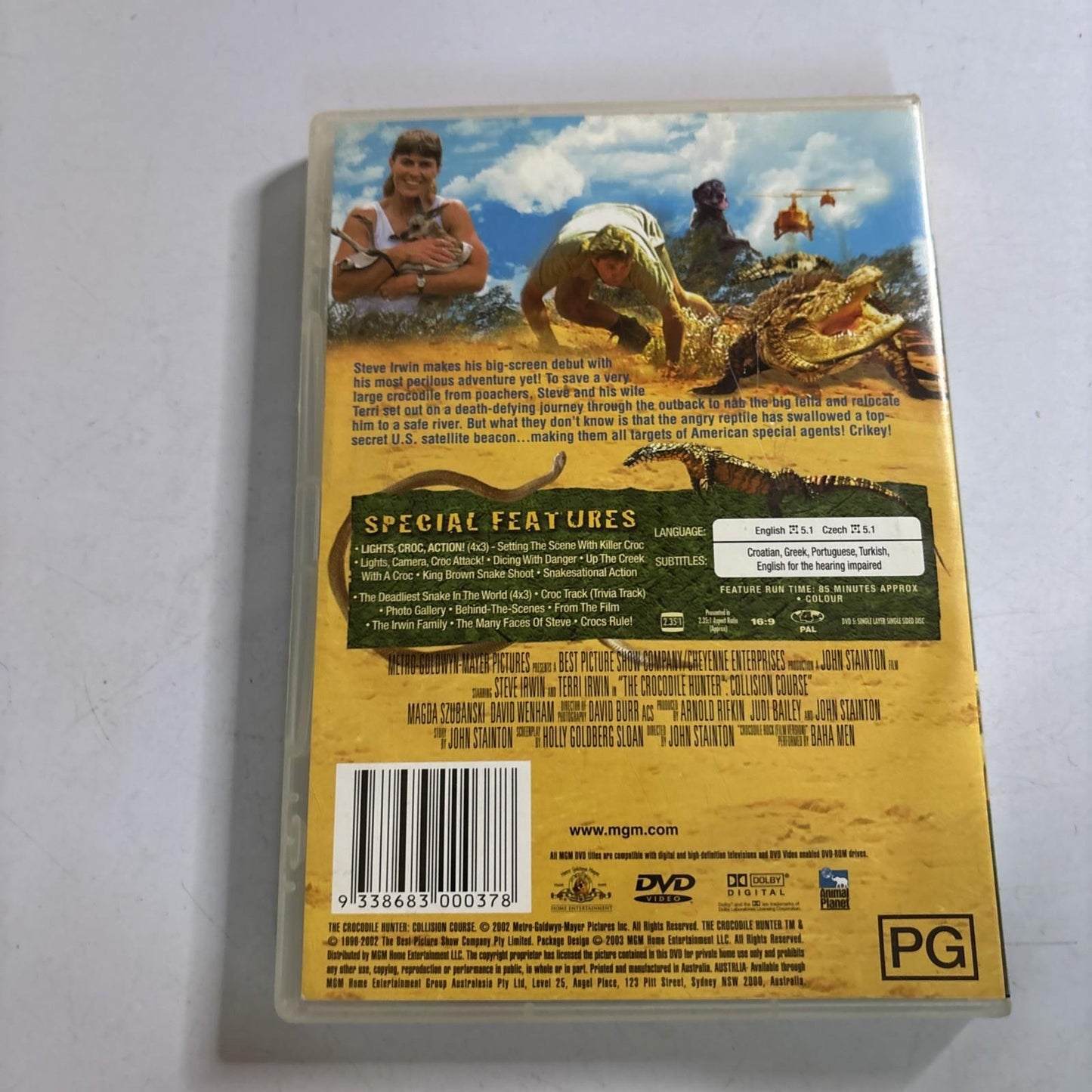The Crocodile Hunter - Collision Course (DVD, 2002) Steve Irwin Region 4
