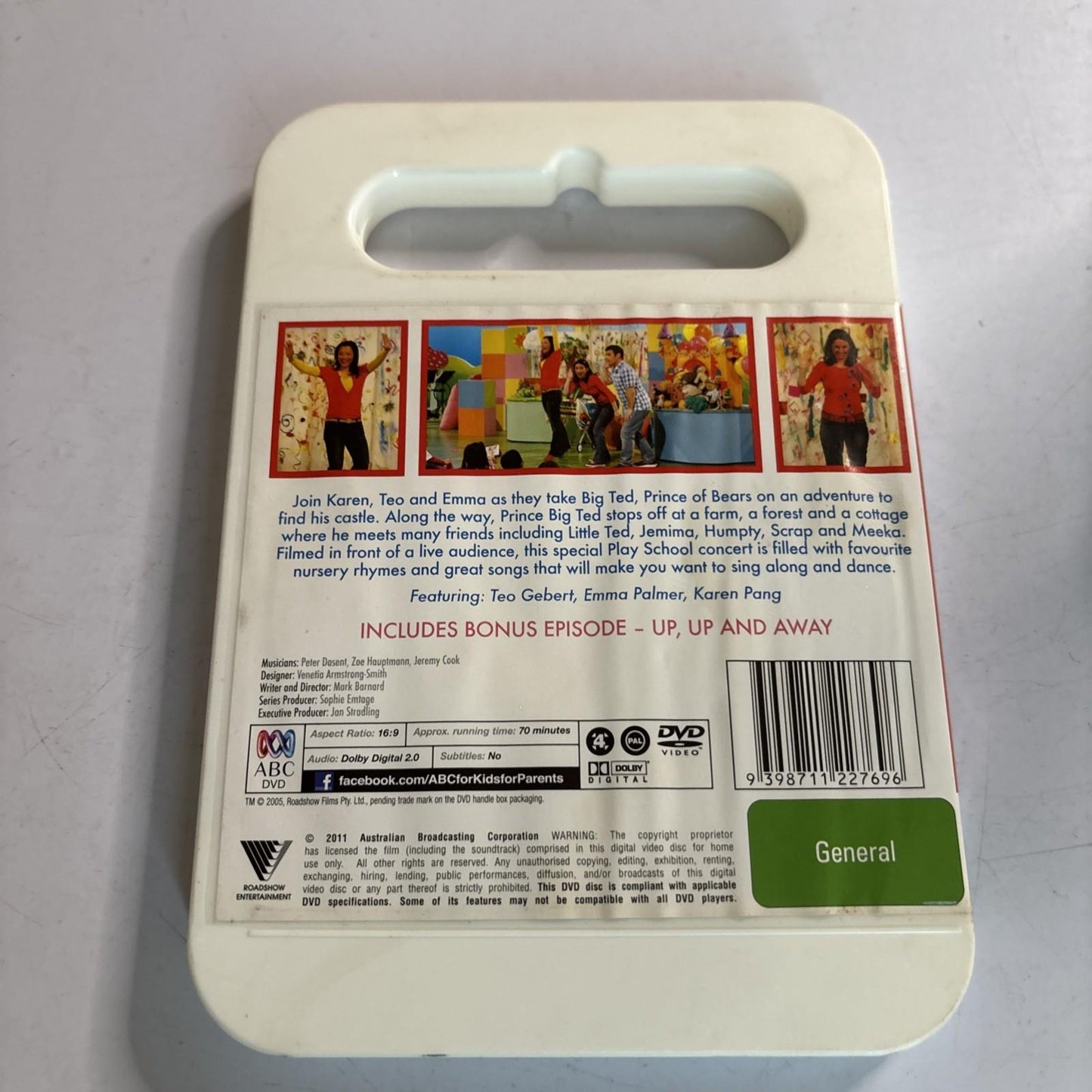 Play School - Big Ted, Prince of Bears - Live in Concert (DVD, 2011) Region 4